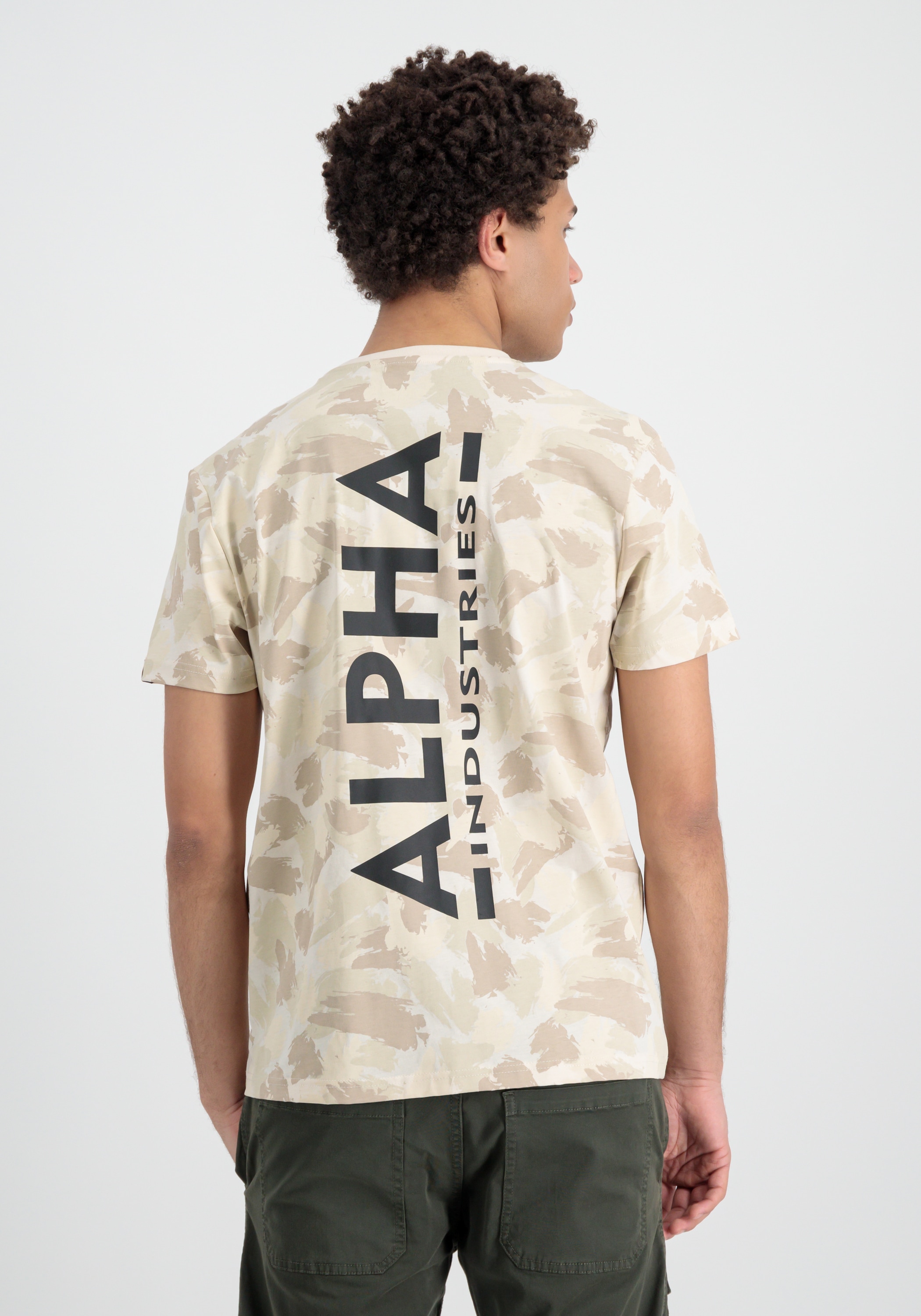 Alpha Industries T-Shirt »Alpha Industries Men - T-Shirts Backprint T-Shirt Camo«