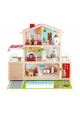 Puppenhaus »Holzspielzeug, Puppen-Villa«, inkl. Puppenmöbel
