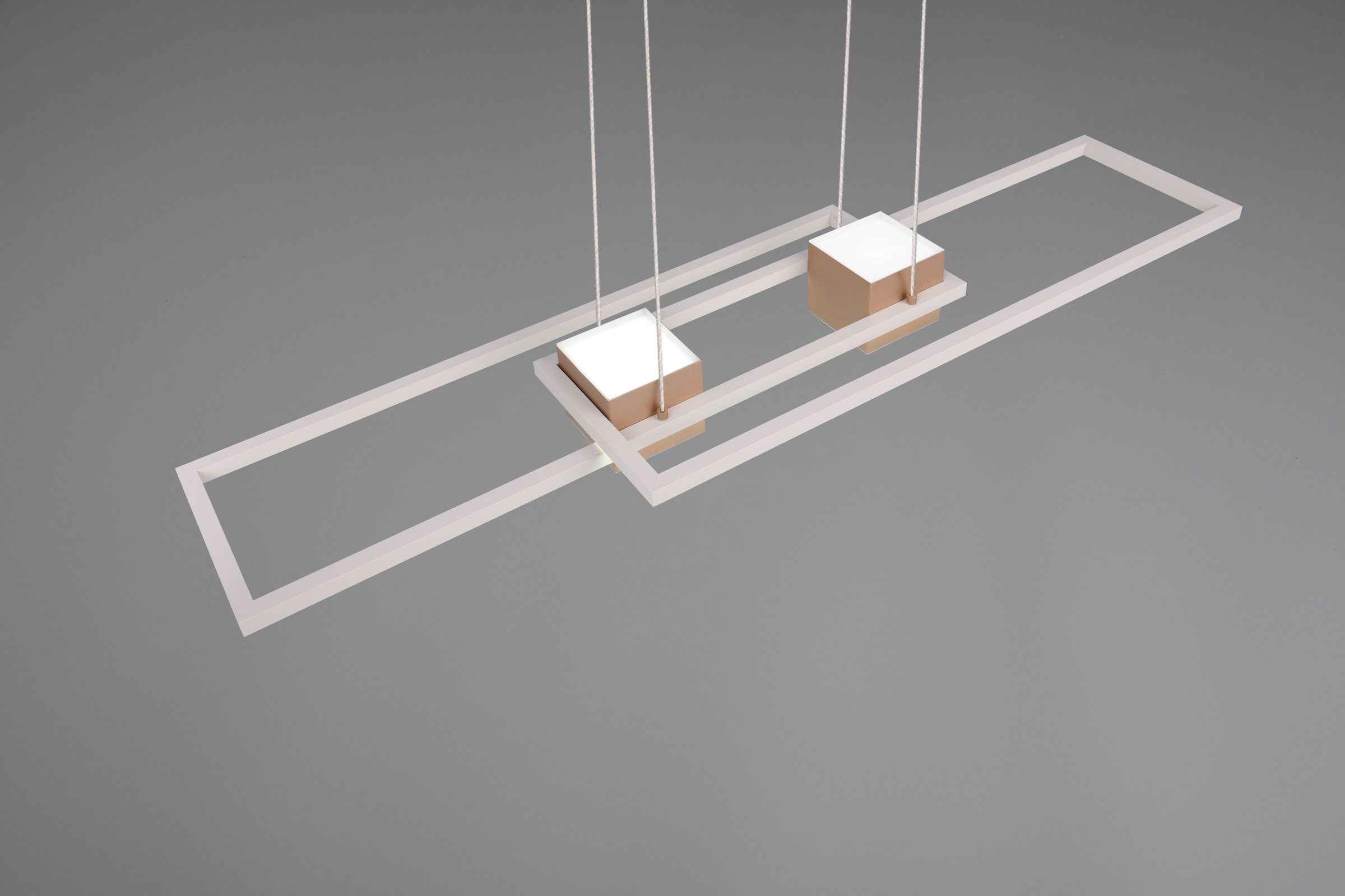 TRIO Leuchten LED Pendelleuchte »ALBANY, LED Hängelampe Wohnzimmer mit Fernbedienung, dimmbar, CCT« LED-Board 1 Stk. warmweiß - kaltweiß Lichtfarbe einstellbar, Memoryfunktion, Nachtlicht, up-and-down Licht