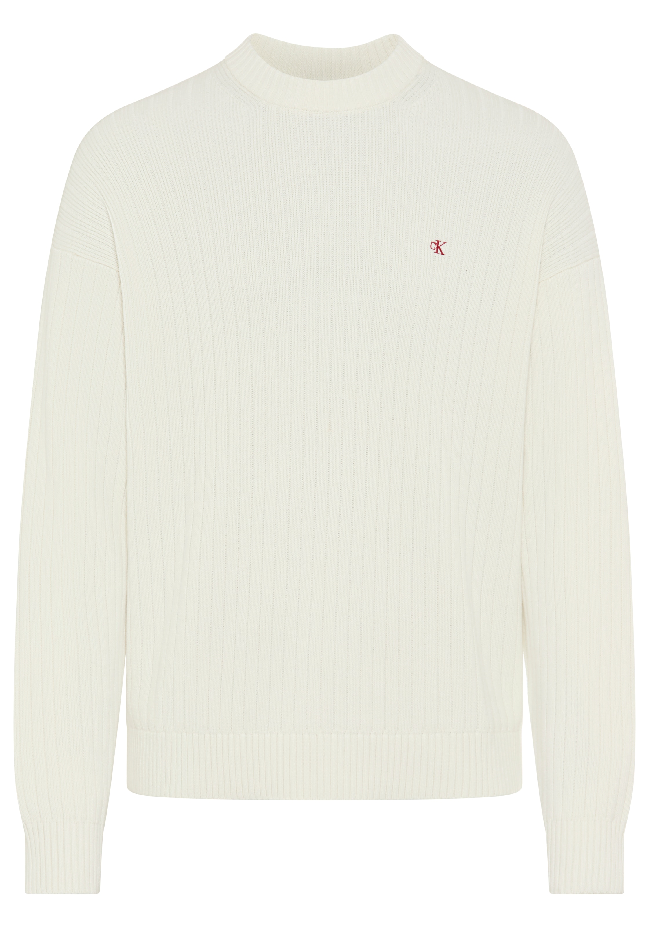 Calvin Klein Jeans Strickpullover Rundhalsausschnitt, Regular Fit