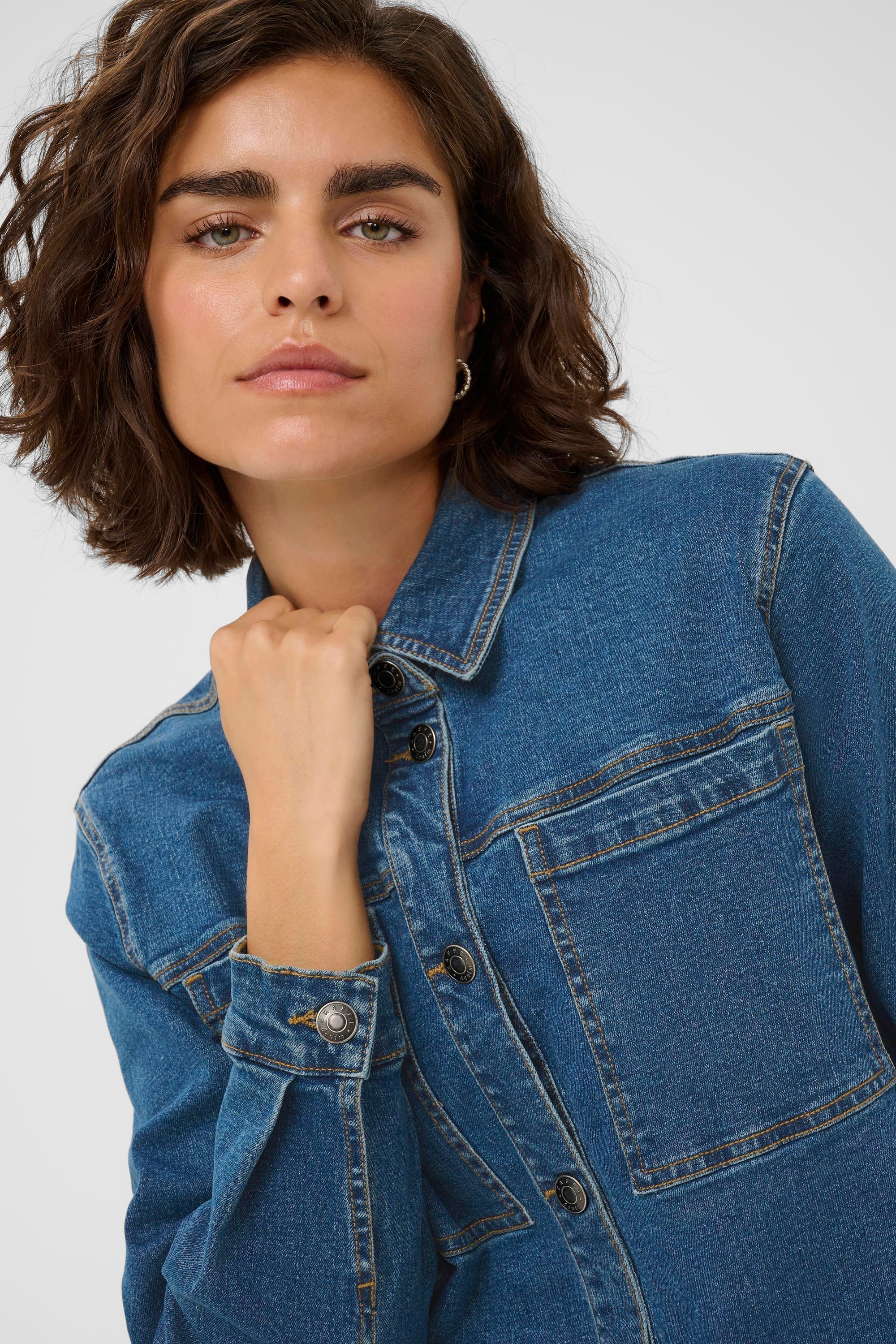 KAFFE Jeansbluse »Jeanshemd KAlena«