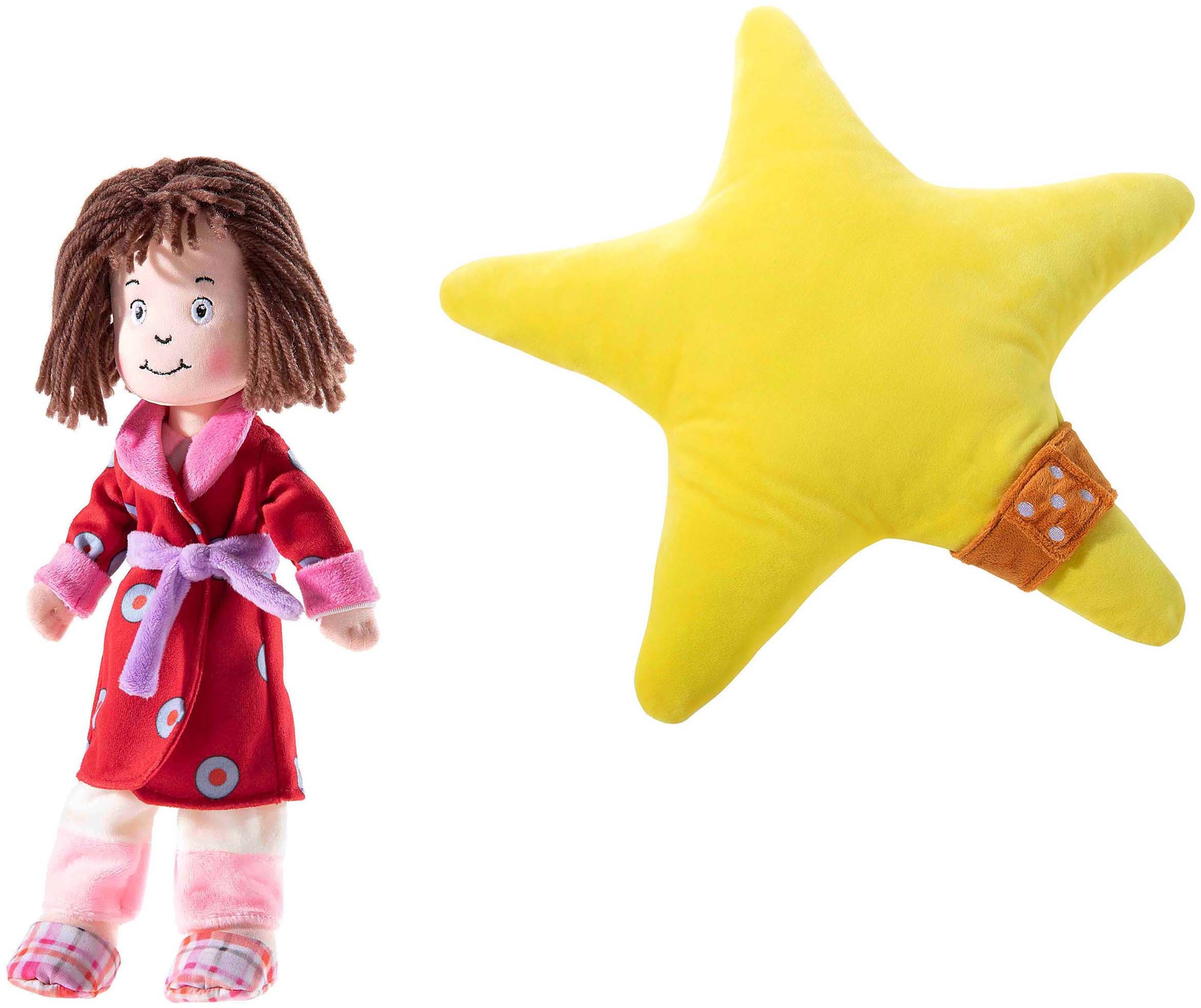 Heunec® Stoffpuppe »Lauras Stern Puppe und Kissen«, (Set, 2 tlg.)