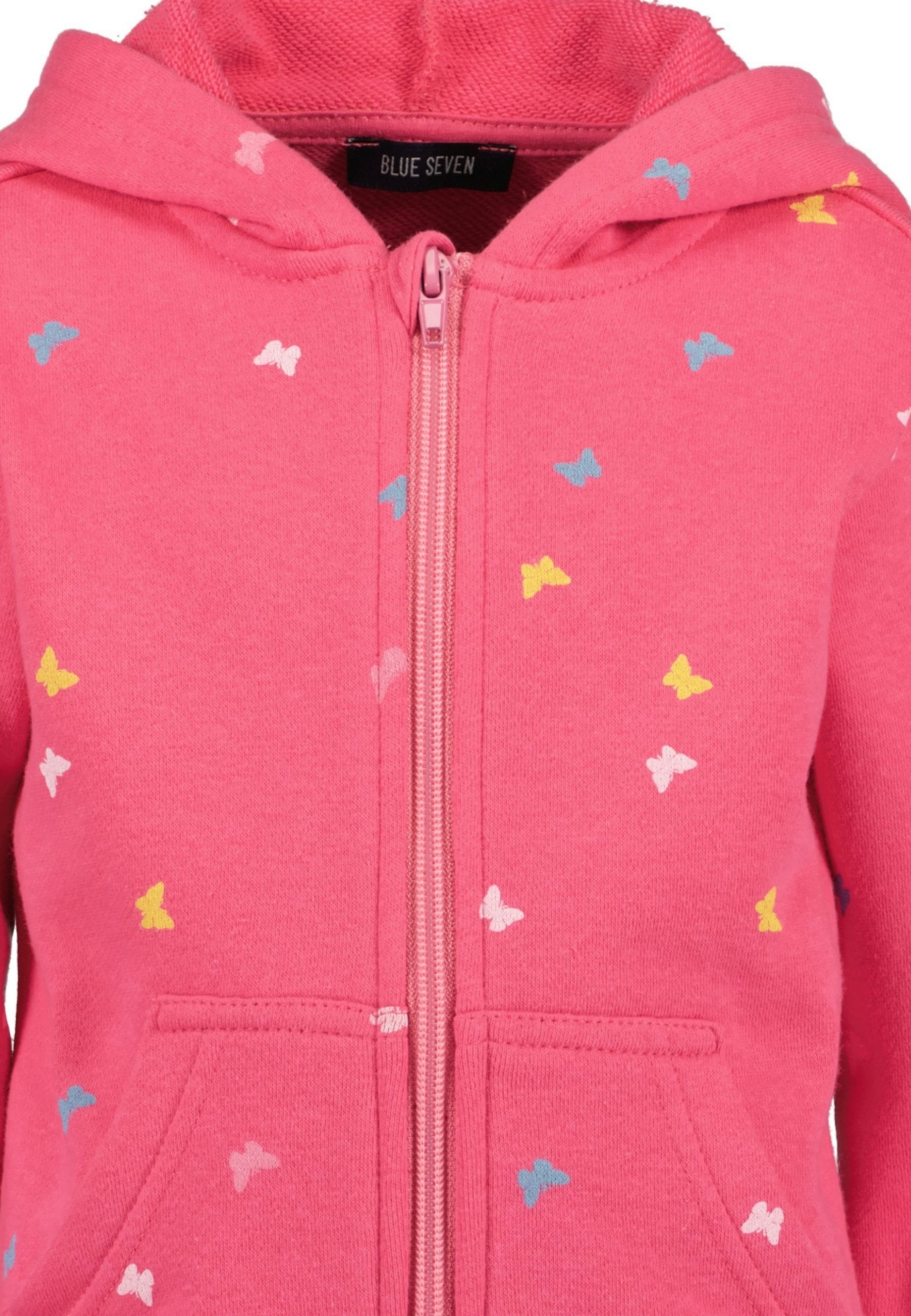 Blue Seven Sweatjacke »Blue Seven Mädchen Sweatjacke mit Kapuze Langarm Kinder Hoodie«
