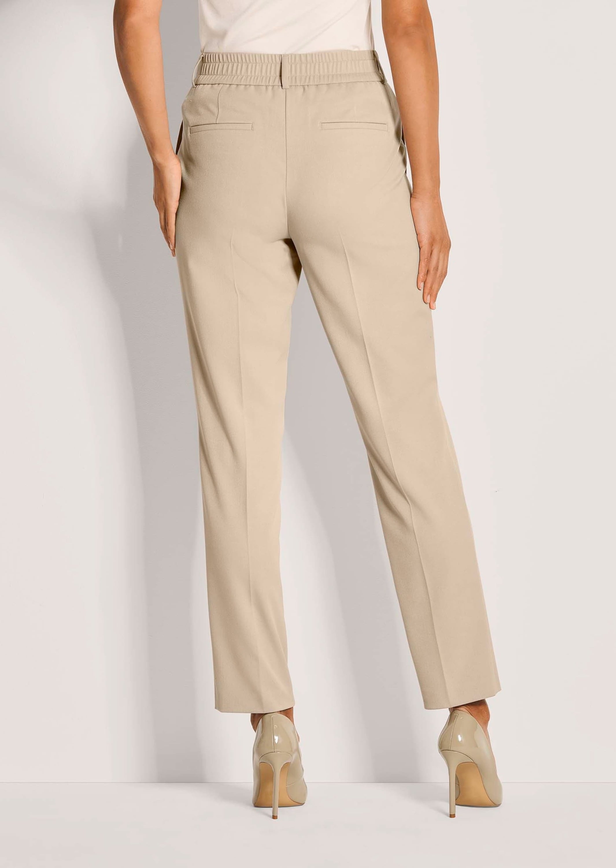 MADELEINE Bundfaltenhose »Chinohose Konische Businesshose mit Stretch-Komfort«