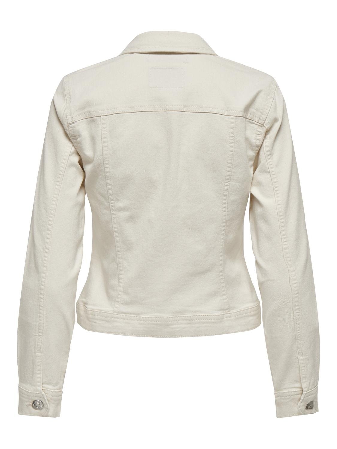 ONLY Jeansjacke »ONLWONDER – Jeansjacke mit Teilungsnähten und Stretch« sehr figurbetont, casual, Denim, Baumwollmischung, Brusttaschen