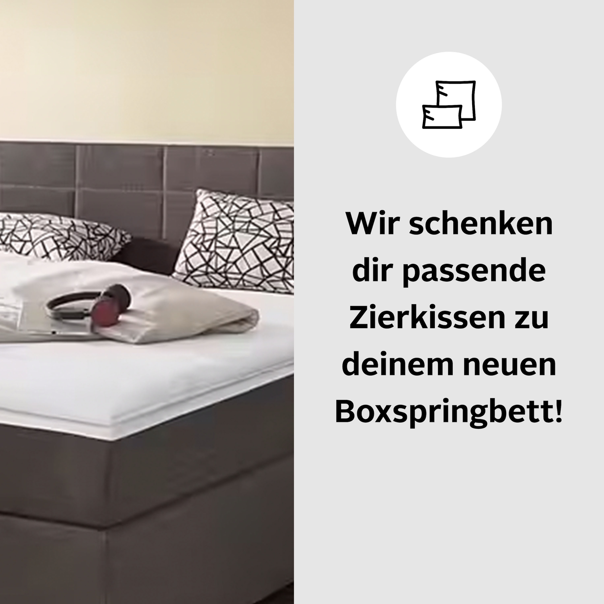 COTTA Boxspringbett Simba, wahlweise mit oder ohne Matratze und Topper