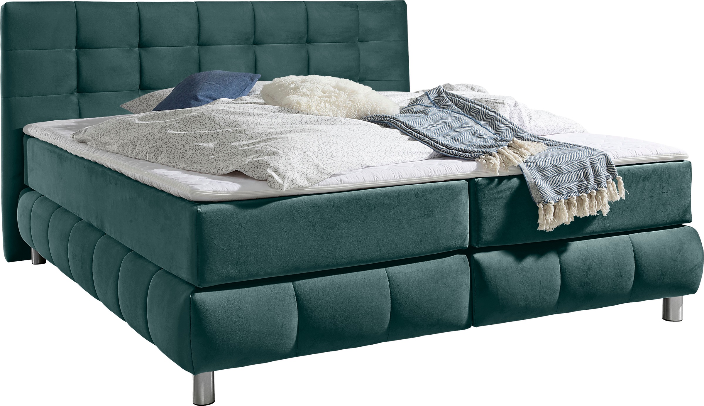 andas Boxspringbett »Salo«, incl. Topper, 6 Breiten, 2 Härtegrade, TFK auch in Härtegrad 4