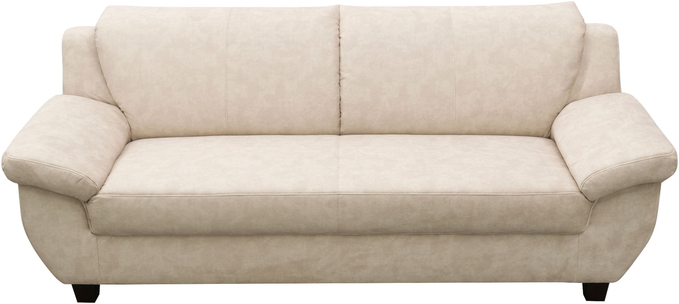 OTTO home 3-Sitzer »Sillkeborg 207 cm, formschönes Sofa mit dunklen Füßen« aus haustierfreundlichem Pet Friendly Bezug