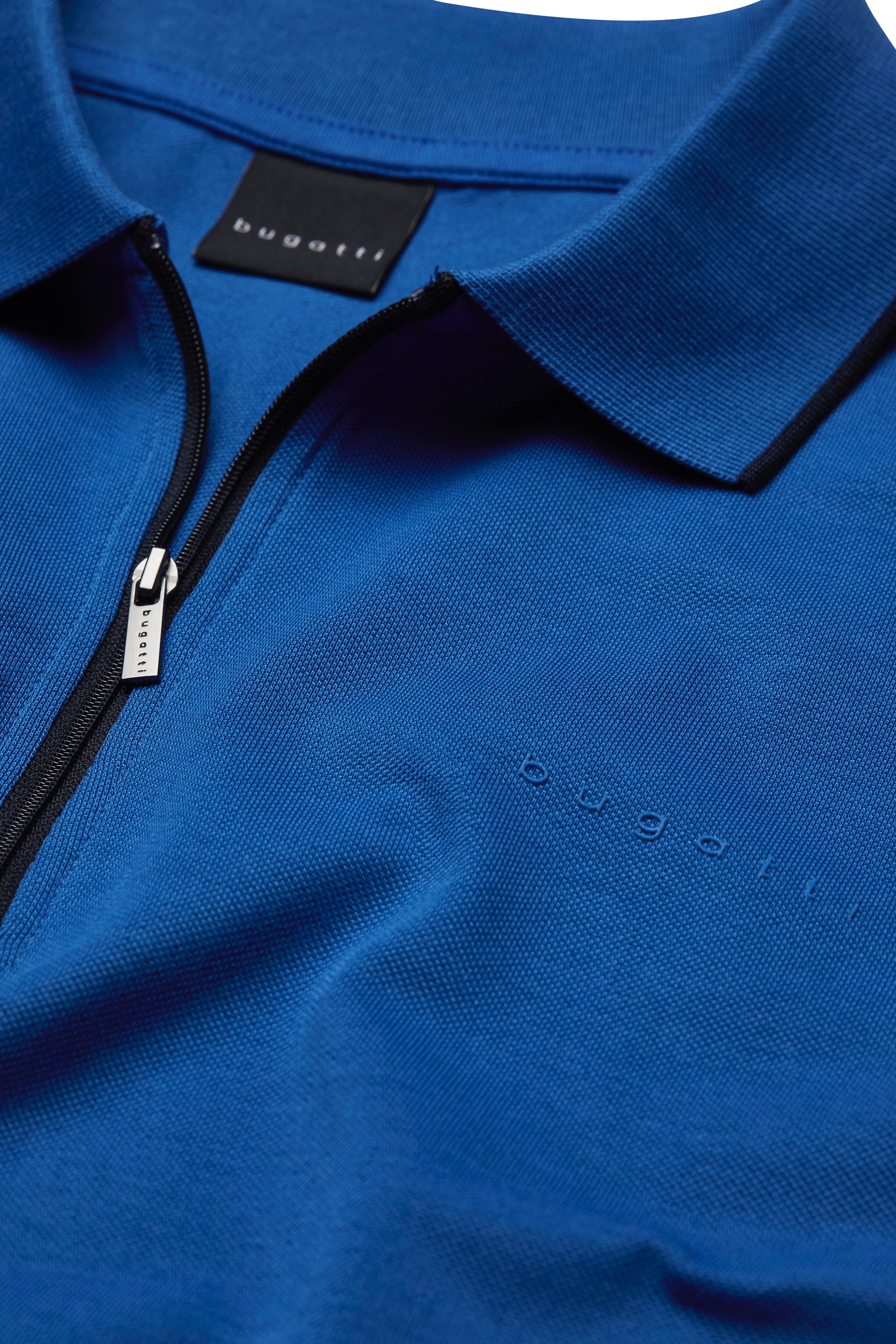 bugatti Poloshirt, mit Reißverschluss