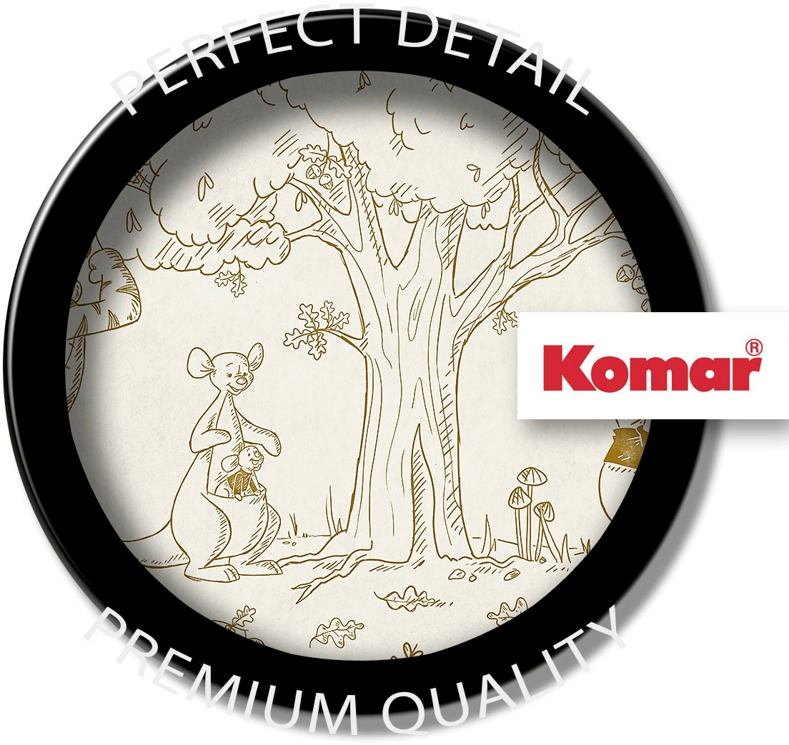 Komar Fototapete »Digitaldruck Vlies - Winnie the Pooh Outdoors - Größe 400 x 250 cm«, bedruckt, Kinderzimmer