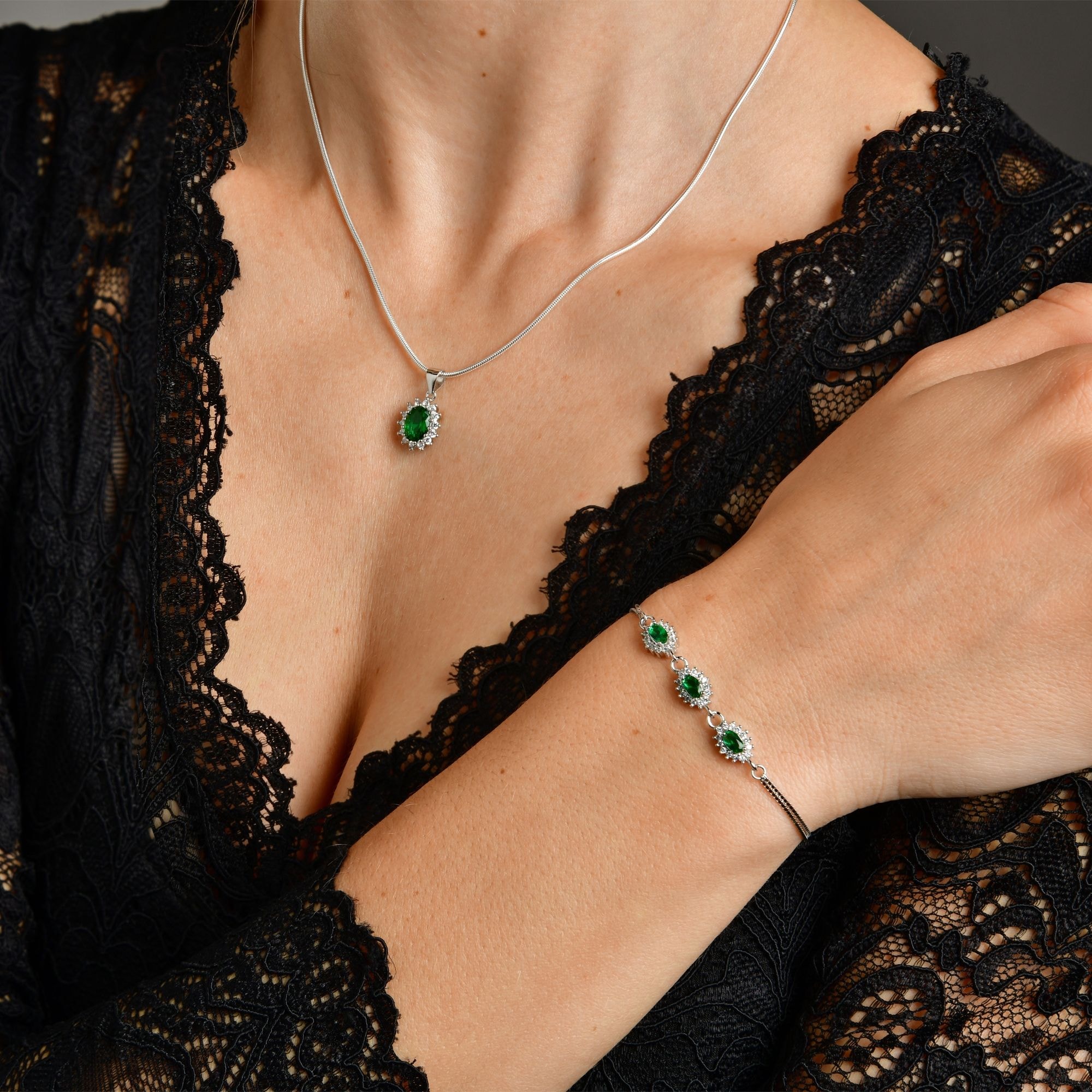 Adelia´s Armband »Damen Armband aus 925 Silber mit Zirkonia 17+3 cm«