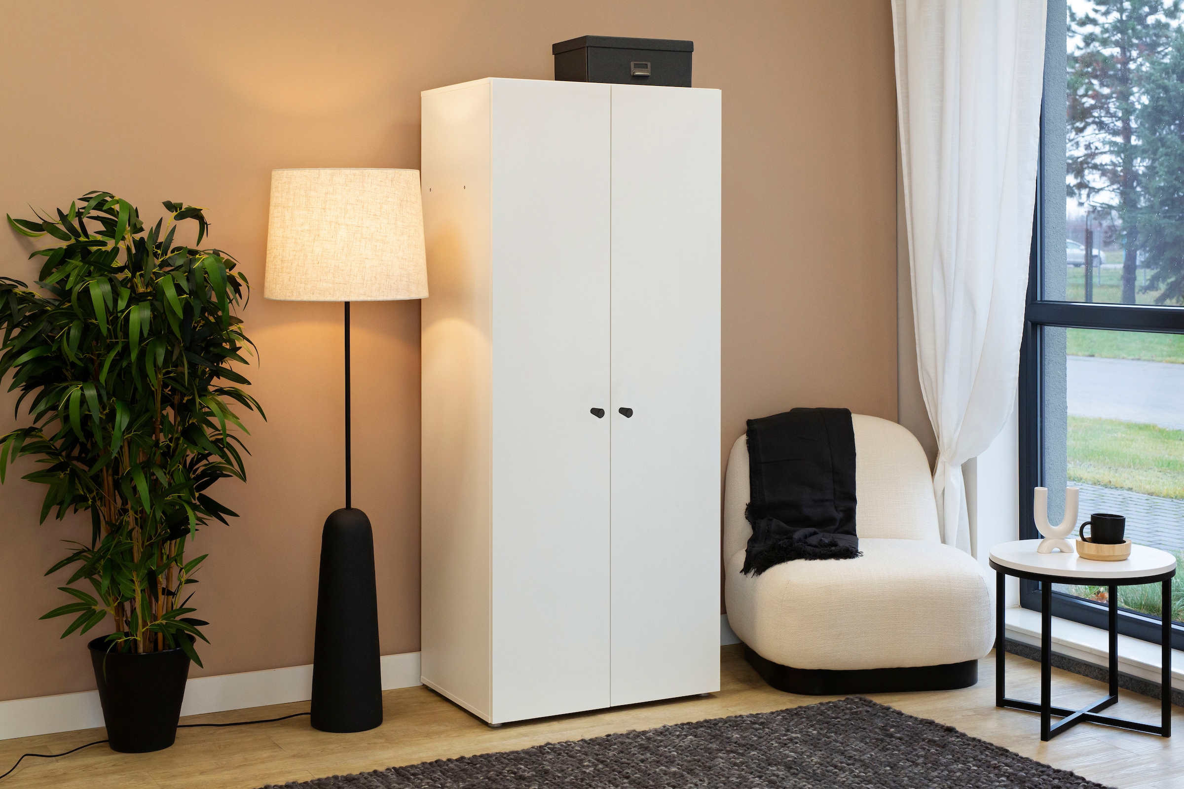 Schlafkontor Drehtürenschrank »Base Kleiderschrank Joe Garderobe Hochschrank Wäscheschrank« , Bega Schrank Schlafzimmer Bestseller