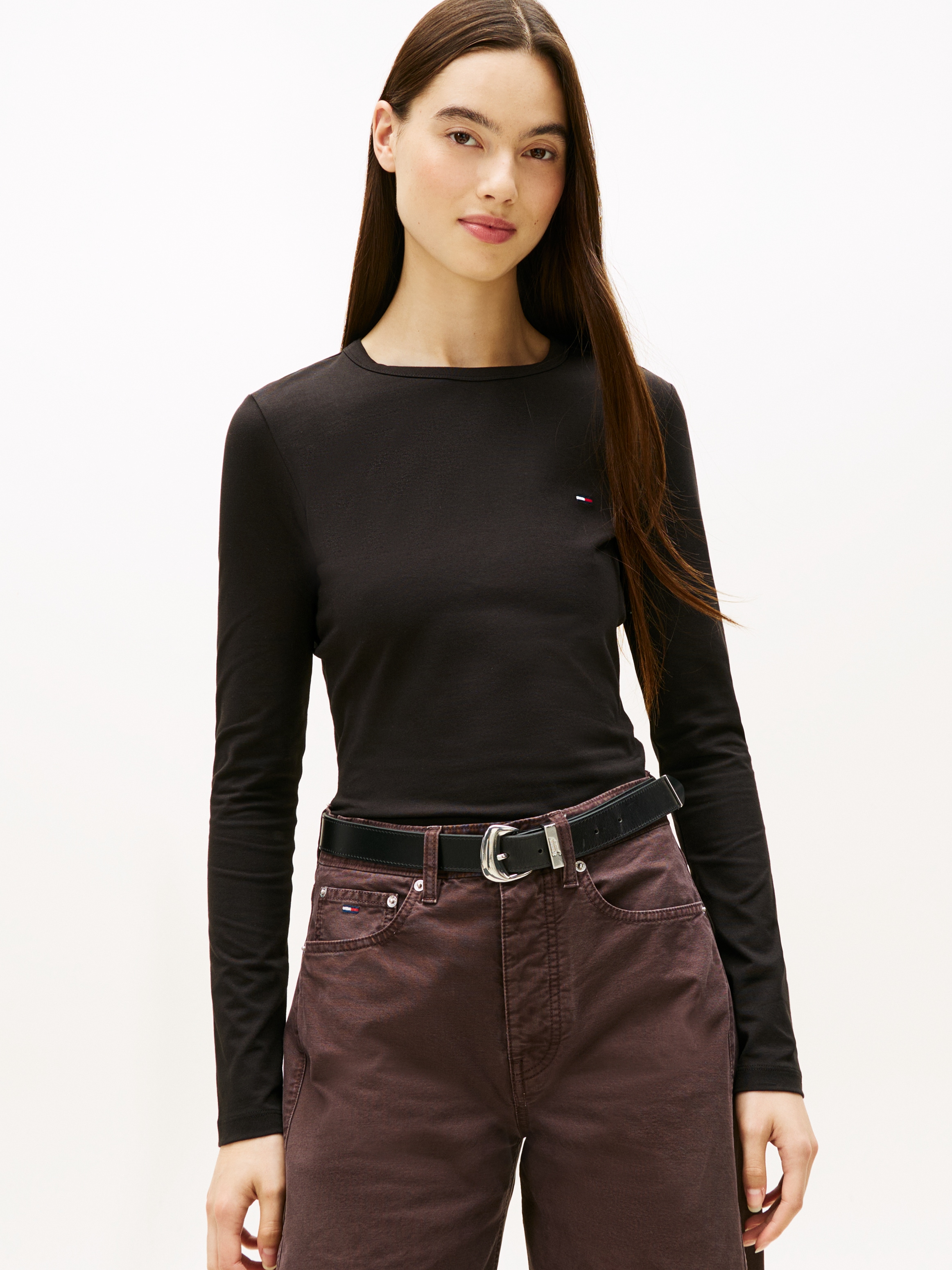 Tommy Jeans Langarmshirt »TJW SLIM JERSEY LS TEE«