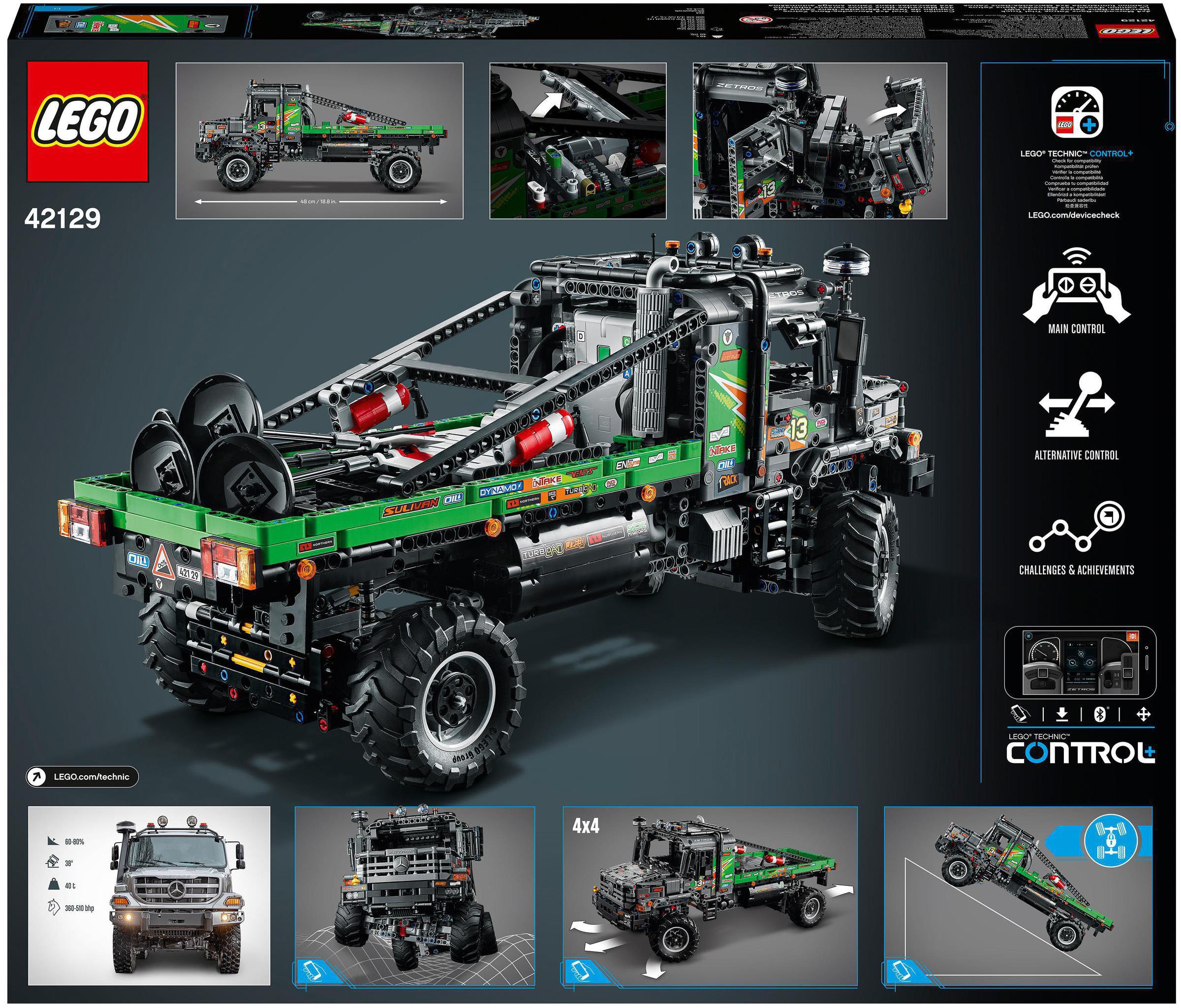 LEGO® Konstruktionsspielsteine »4x4 Mercedes-Benz Zetros Offroad-Truck (42129), LEGO® Technic«, (2129 St.)