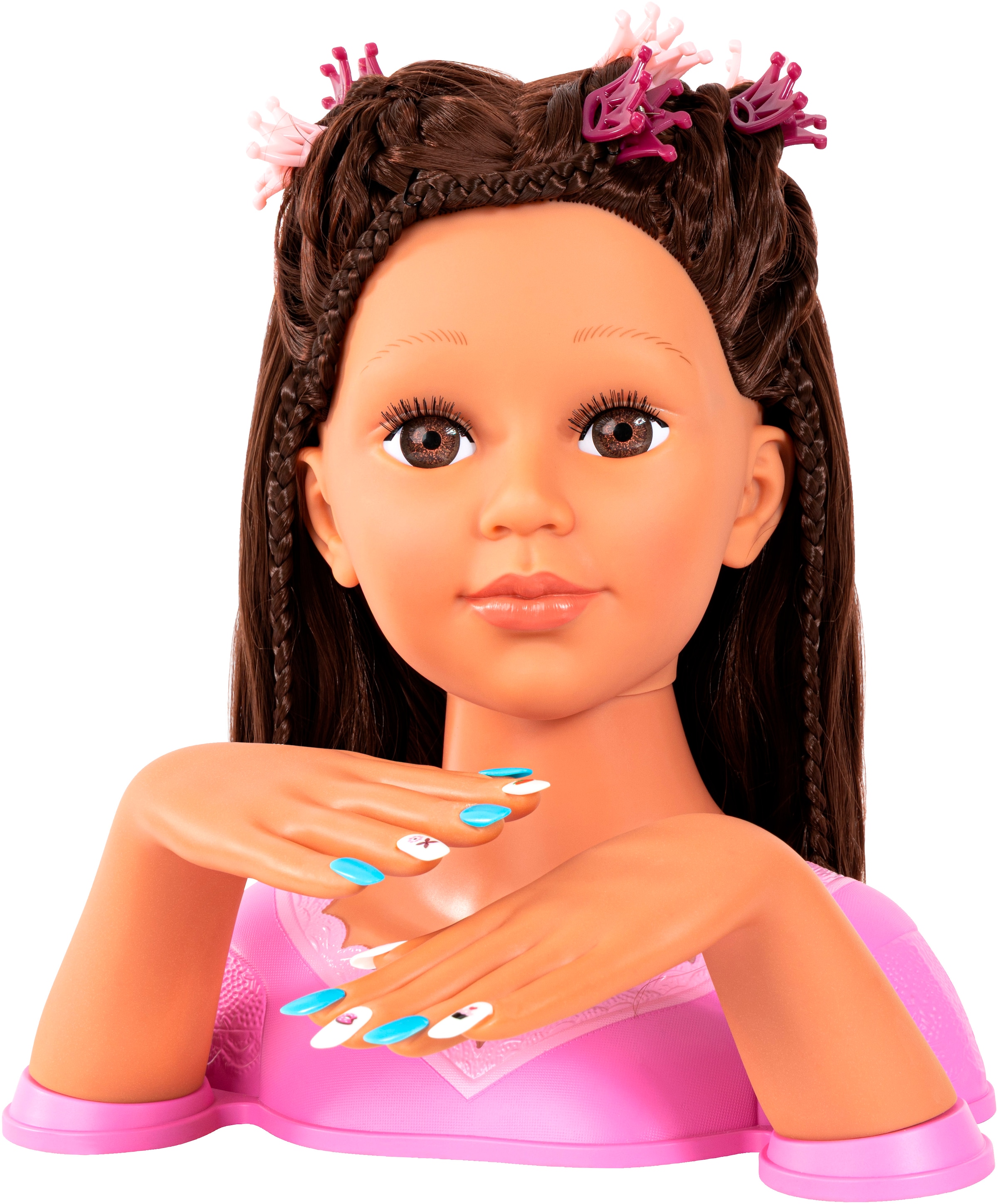Bayer Frisier- & Schminkkopf »Charlene Super Model Magic Nails«