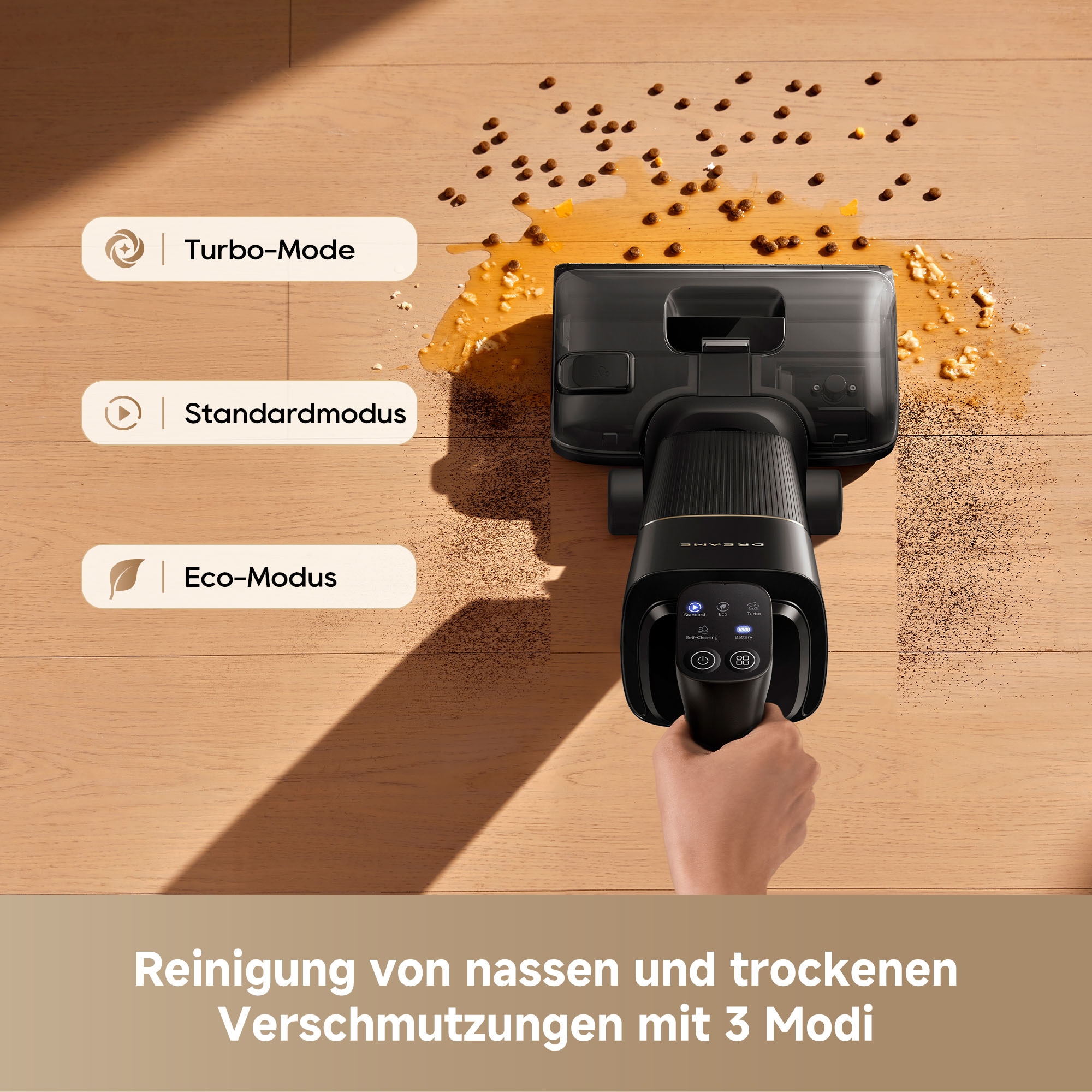Dreame Nass-Trocken-Akkusauger »G12 Pro Flex« 35 min Laufzeit, Frischwasserreinigung