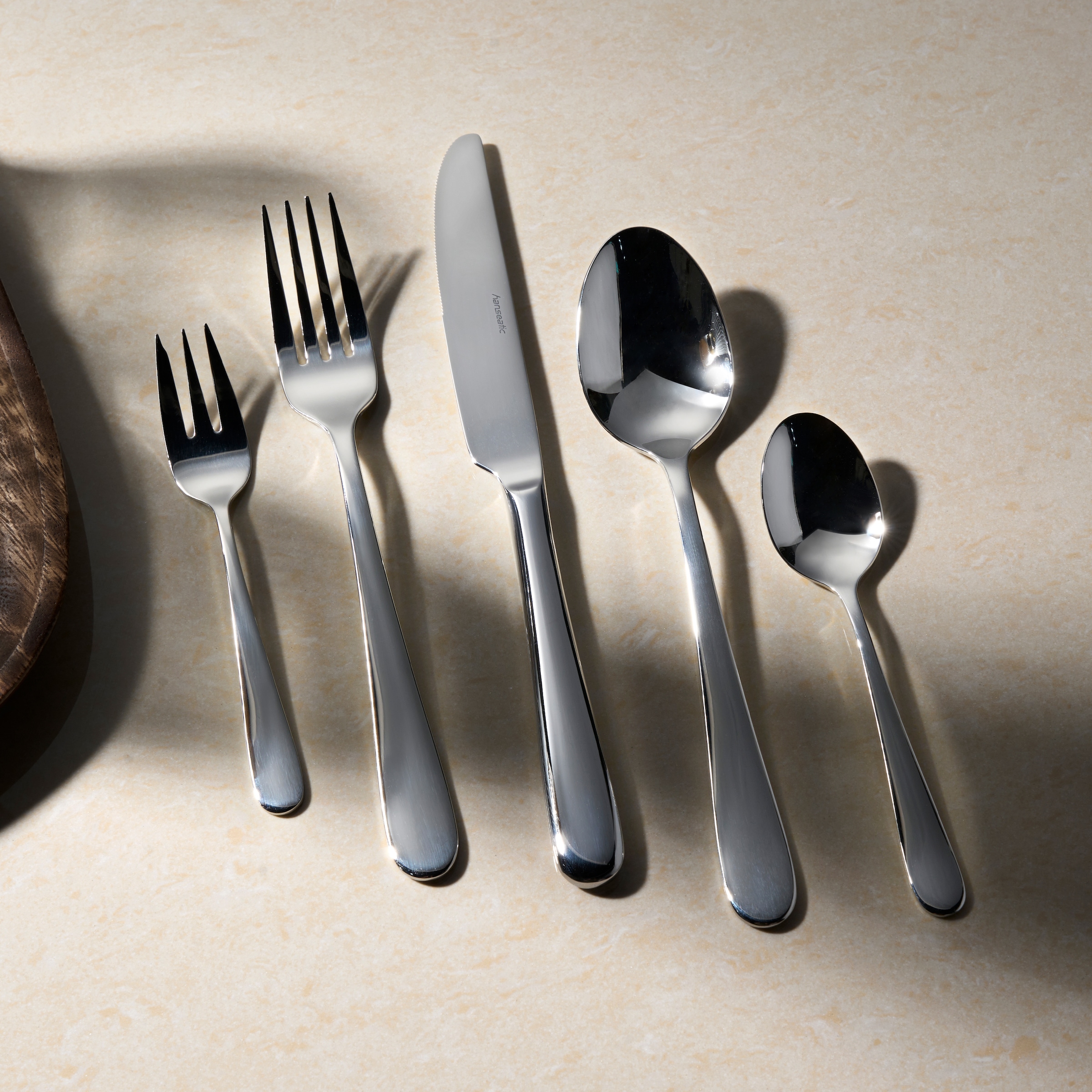 Hanseatic Besteck-Set »BASIC«, (Set, 60 tlg.), modischer Klassiker