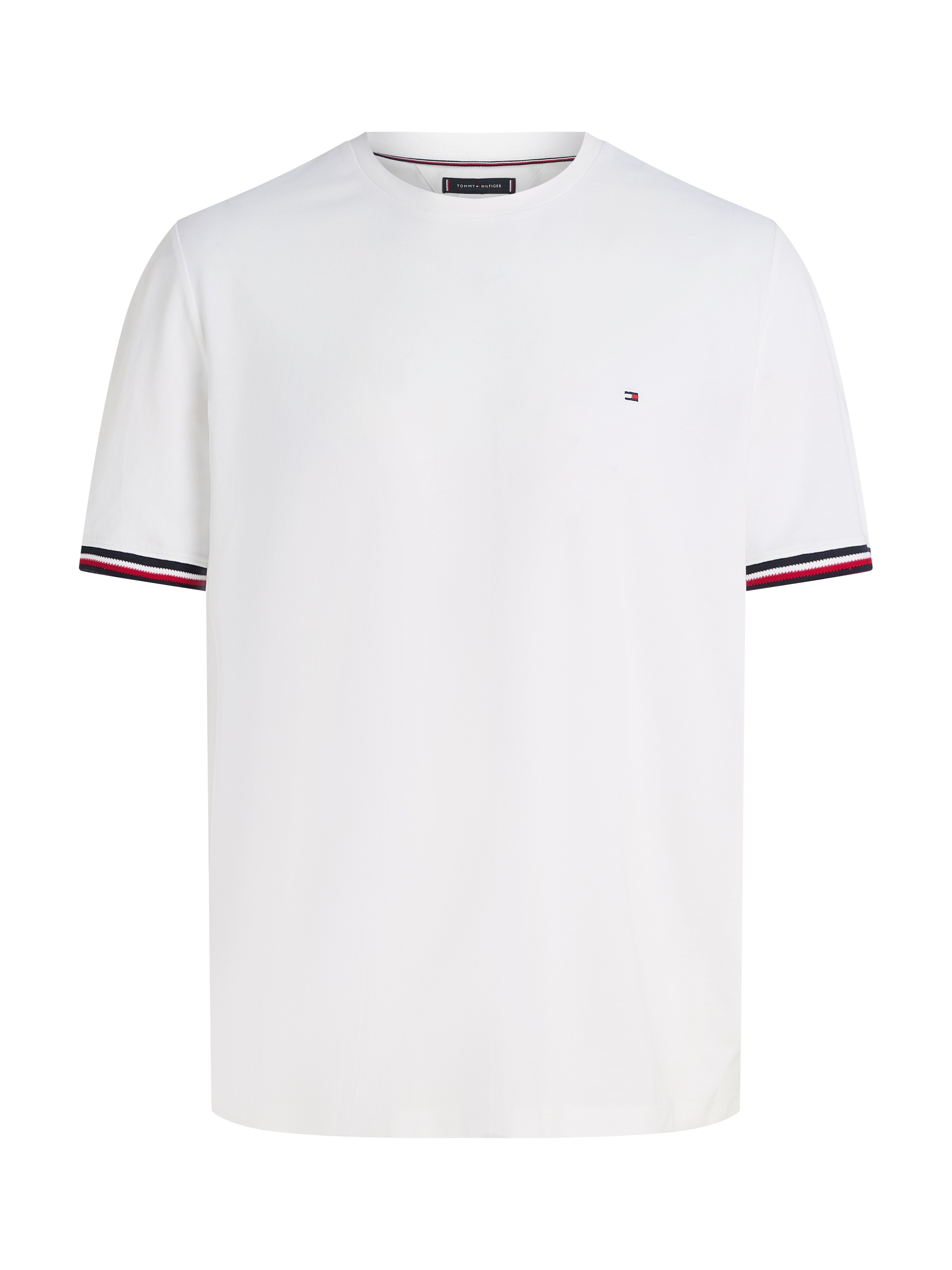Tommy Hilfiger Big & Tall T-Shirt »BT-GLOBAL STRIPE CUFF TEE-B«, Große Größen