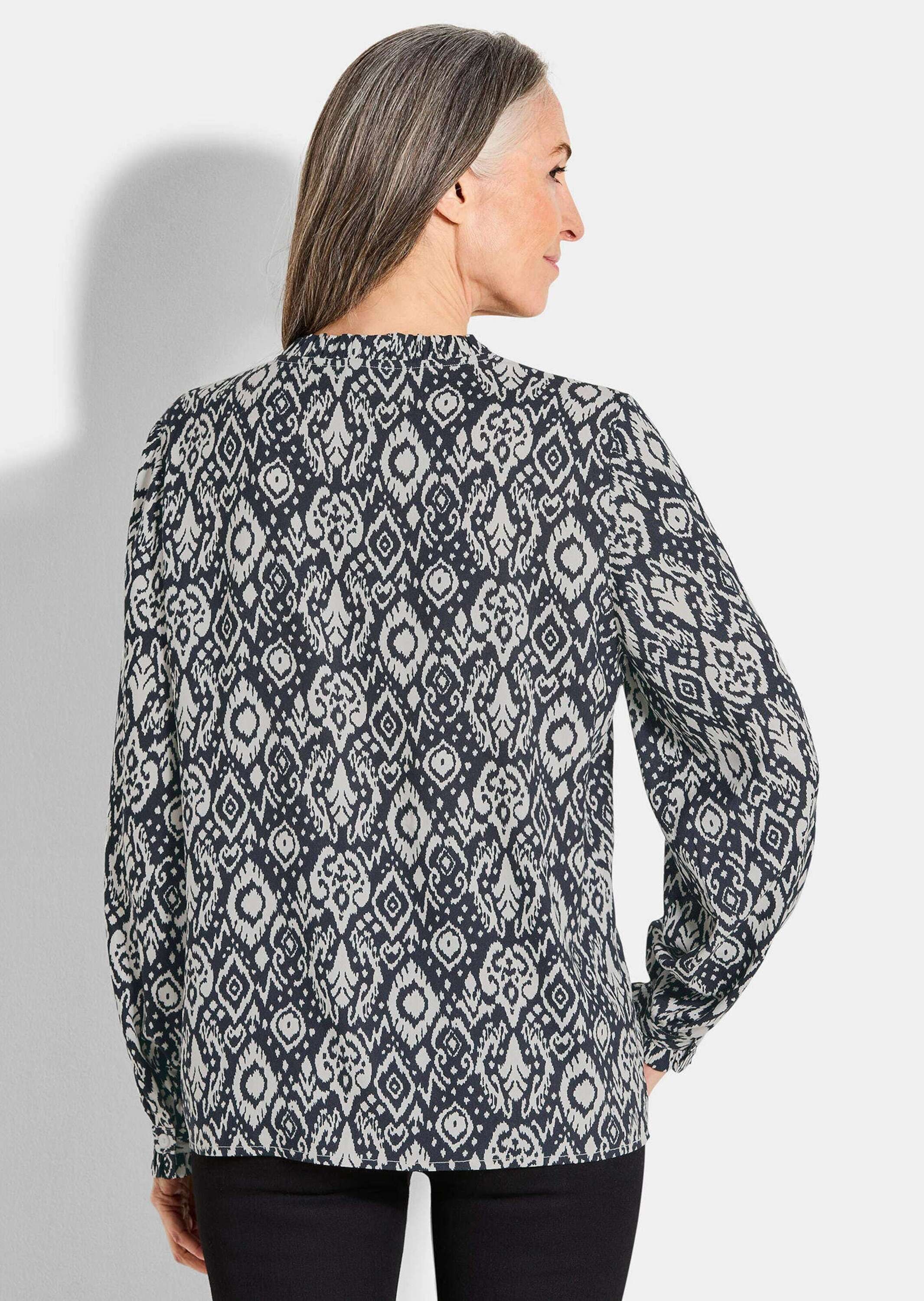 GOLDNER Schlupfbluse »Viskose-Bluse mit Rüschen«