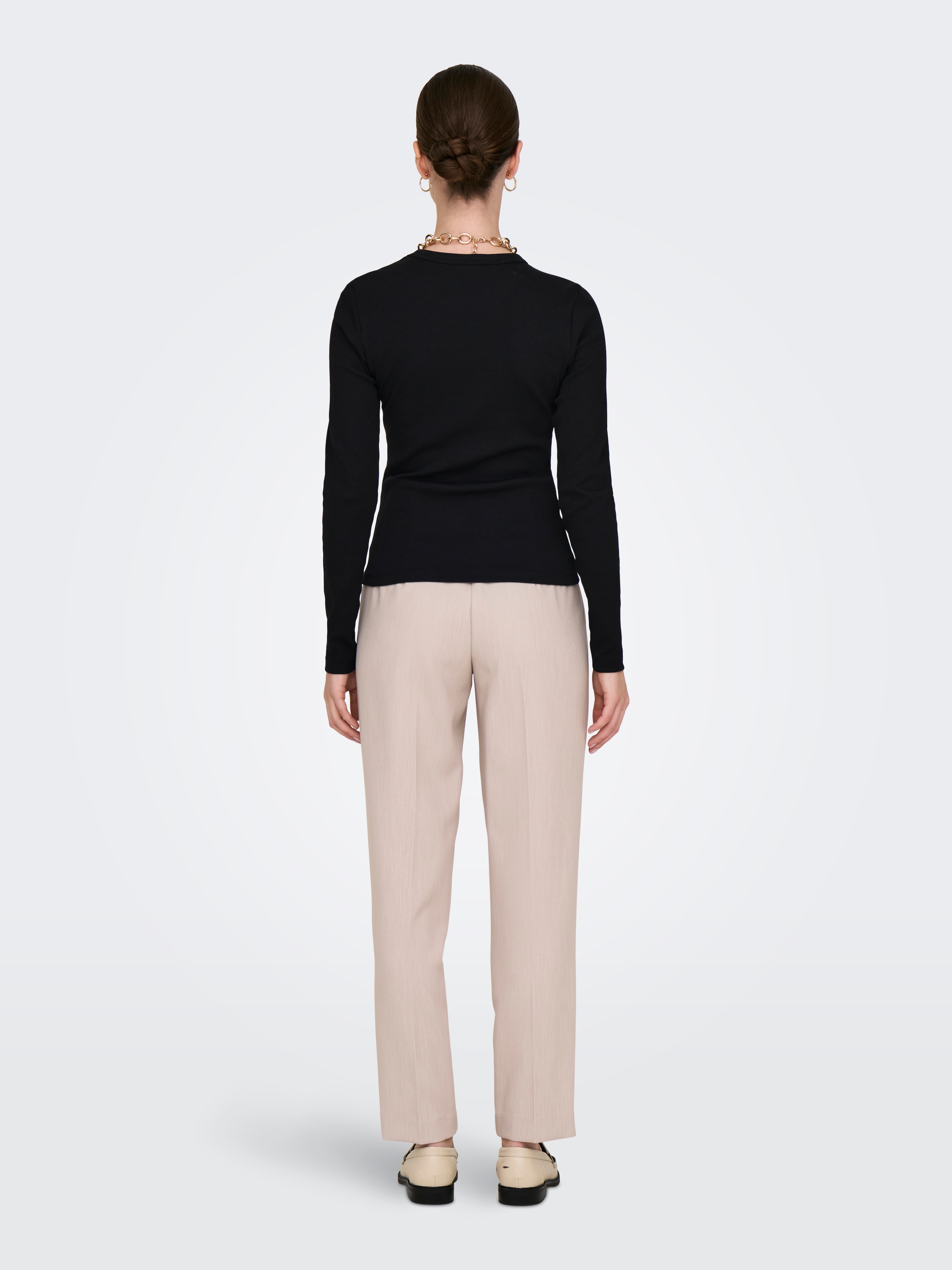 ONLY Langarmshirt »ONLVAL L/S O-NECK TOP CC JRS«