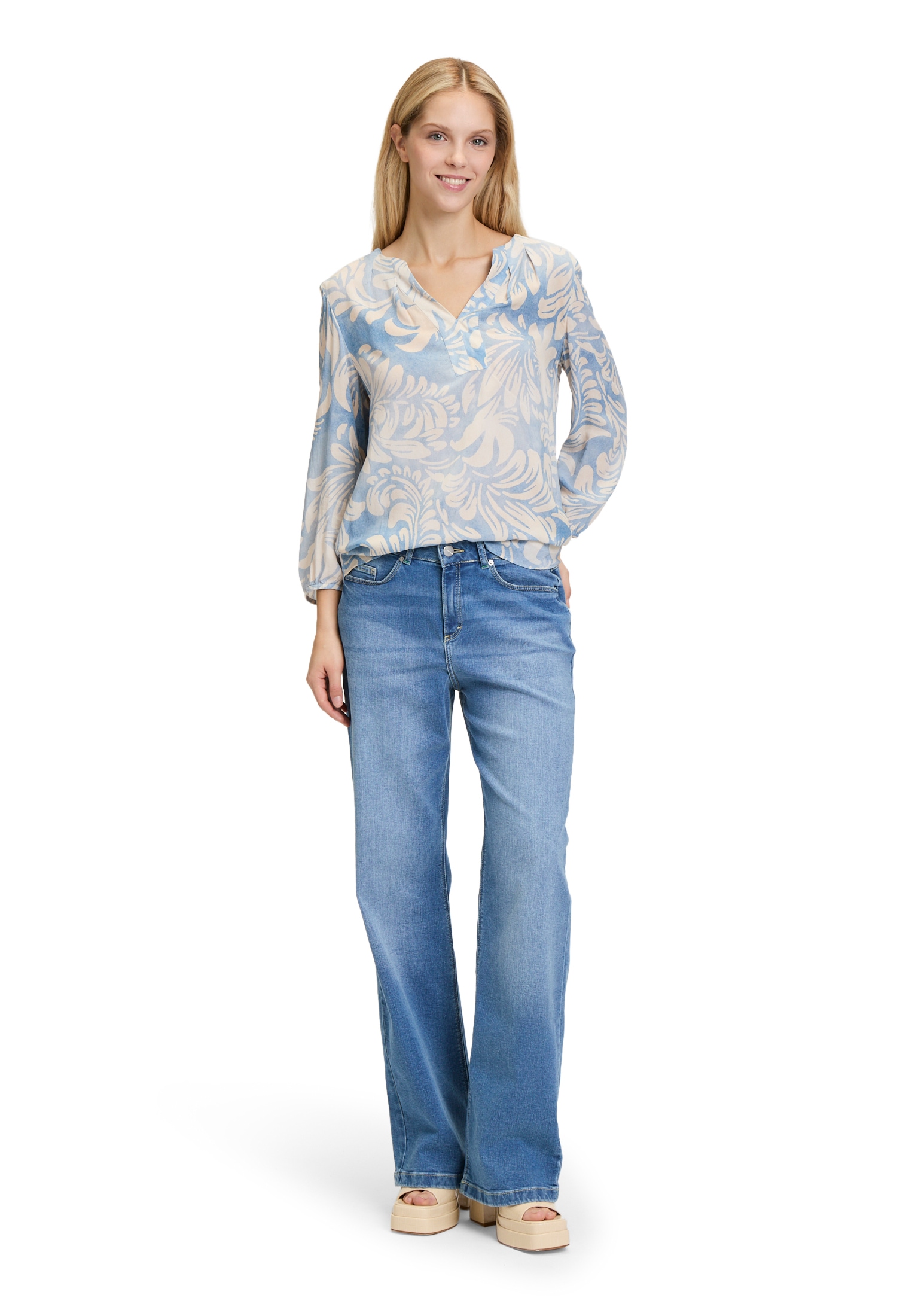 Cartoon Klassische Bluse »Casual-Bluse mit Gummizug«