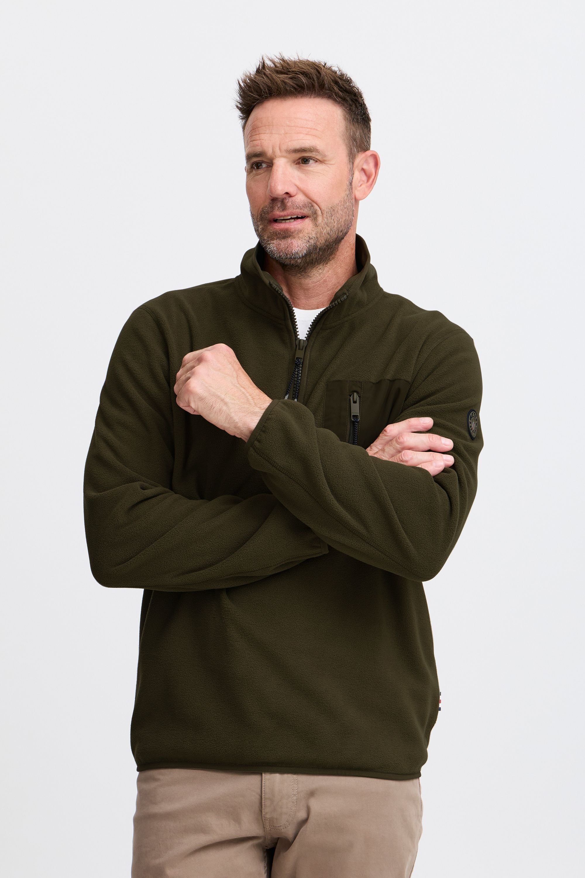 FQ1924 Troyer »Fleecejacke FQHARRY micro fleece halfzip«