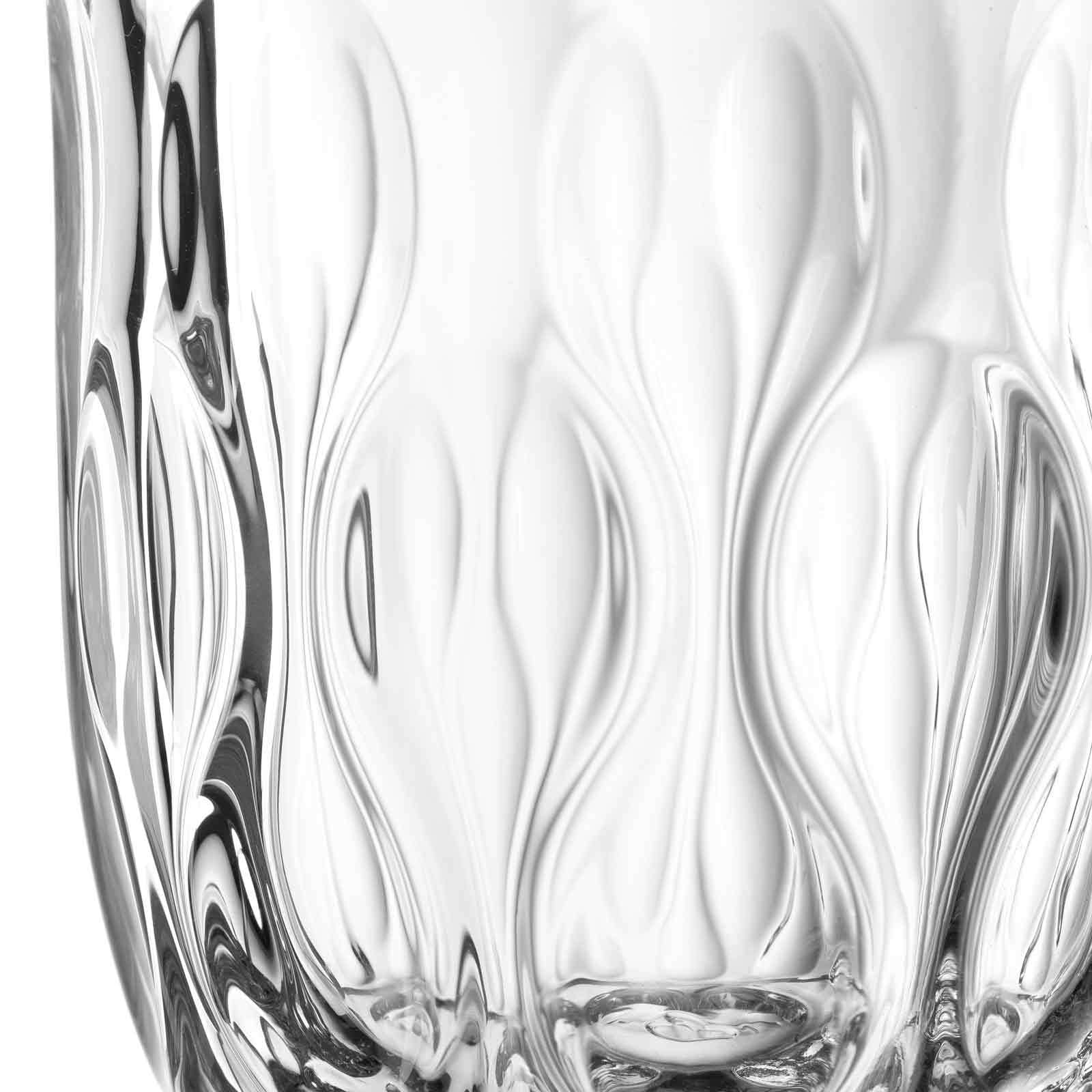 LEONARDO Latte-Macchiato-Glas »Latte Macchiato Gläser (3) Gocce 390 ml 6er Set transparent«