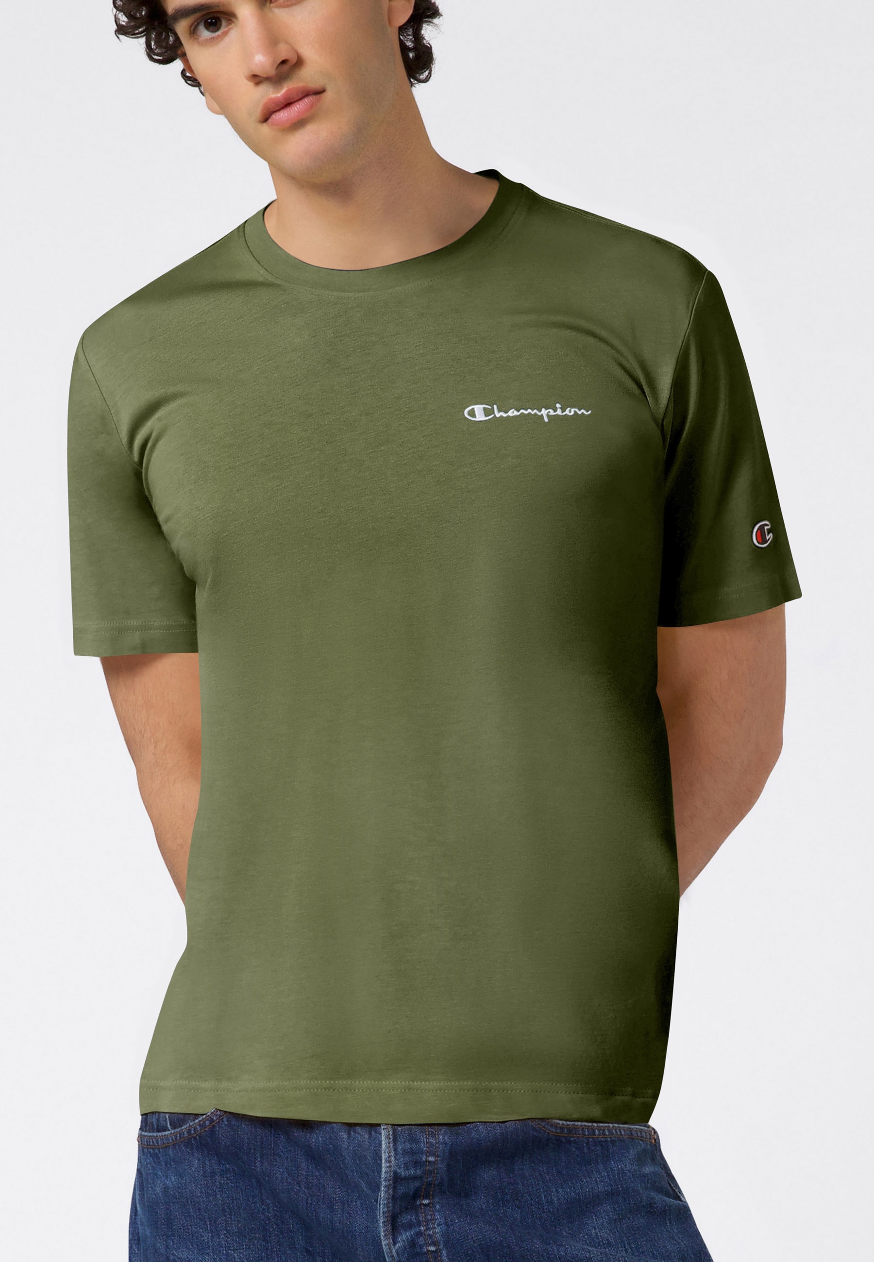Champion T-Shirt »ICONS CONTRAST  SS Tee« sportlicher Schnitt, Kurzarm, für sportliche Aktivitäten