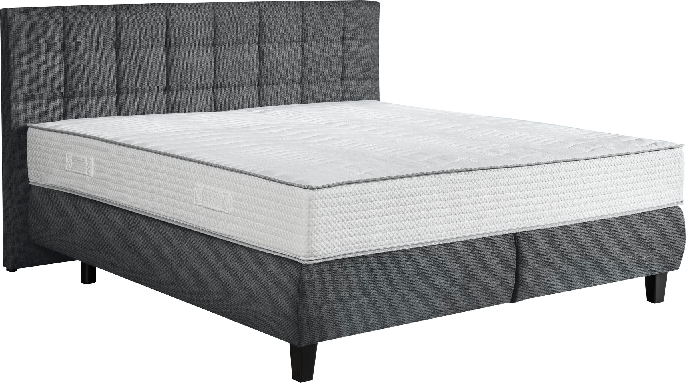 alina Boxspringbett »Edera«, Doppelbett wahlweise mit Topper, Liegefläche 180x200 cm, mit Steppung