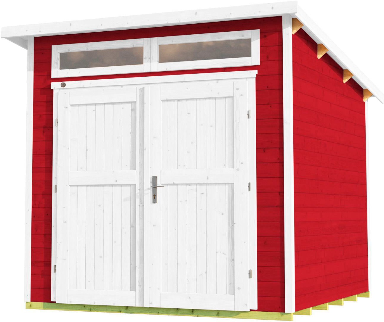 weka Gartenhaus »264 Gr. 1, 21 mm, rot«