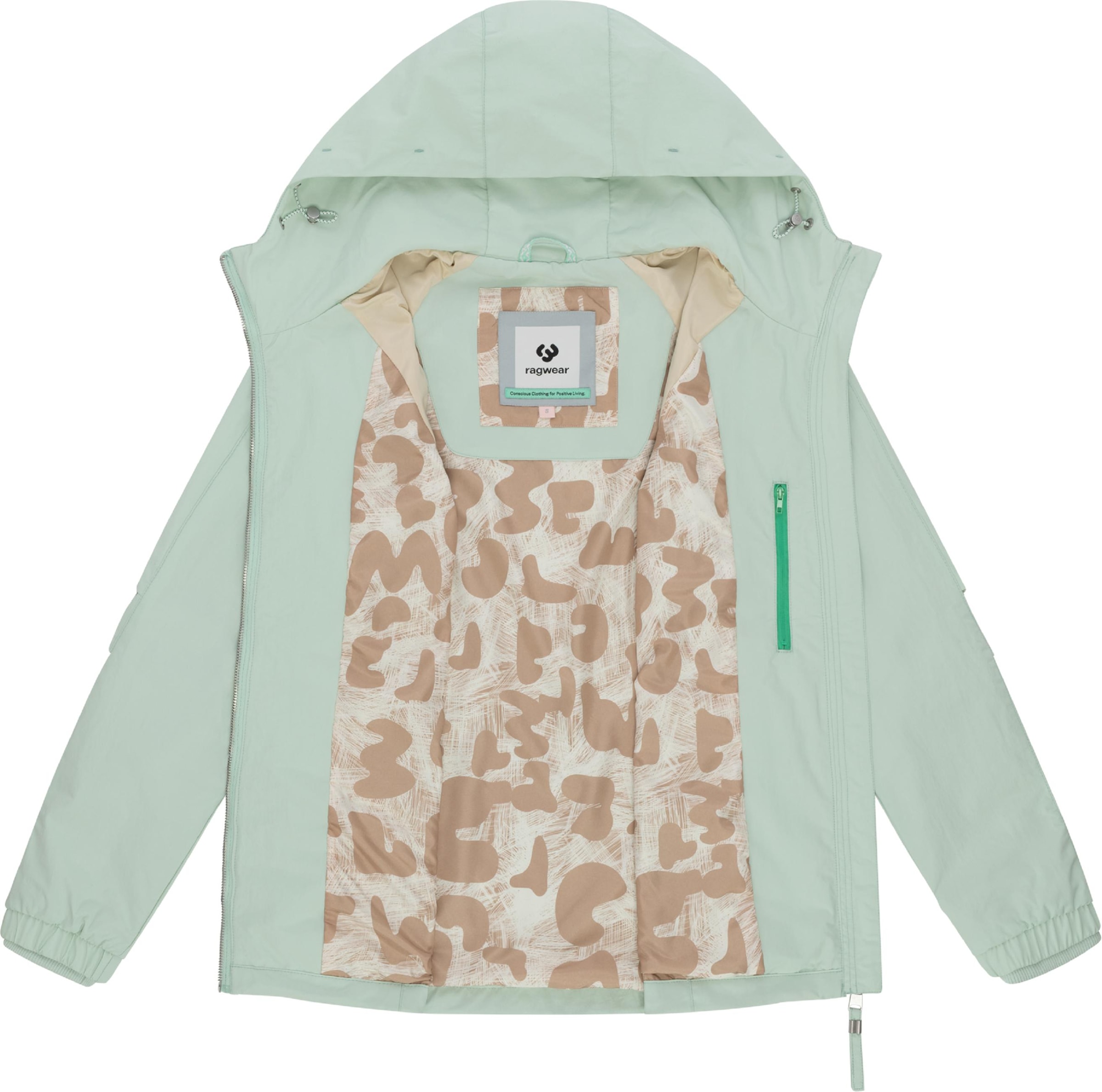 Ragwear Funktionsjacke »Funktionsjacke Dizzea« mit Kapuze Wasserdichte und atmungsaktive Übergangsjacke