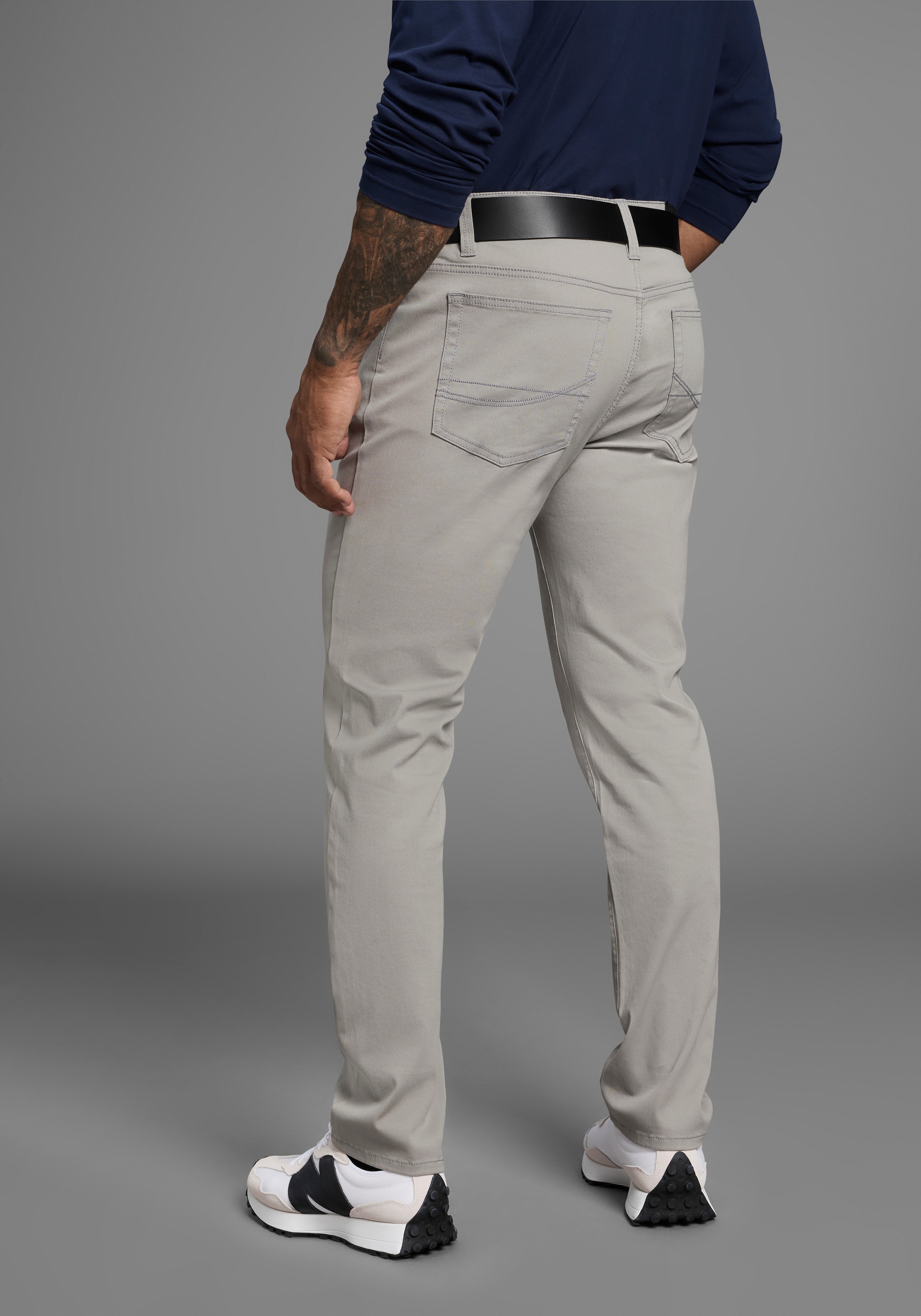 Man's World 5-Pocket-Hose, Stretchhose mit Dehnbund