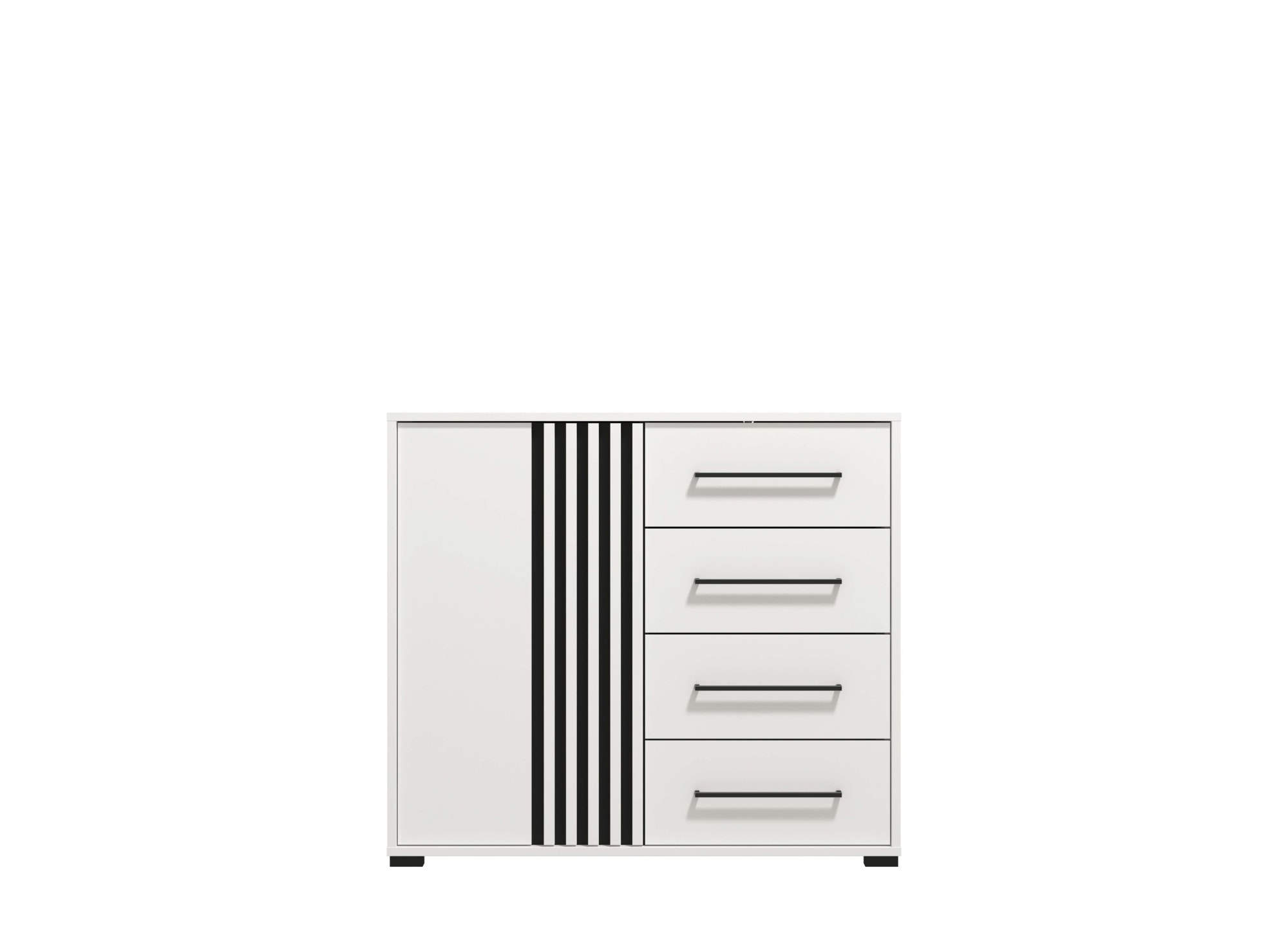 INOSIGN Kommode »Ascalon Sideboard, Breite 138 oder 93 cm, mit ABS Schutzkanten«, 3D Optik durch Lamellen/ Paneele, FSC-zertifizierter Holzwerkstoff