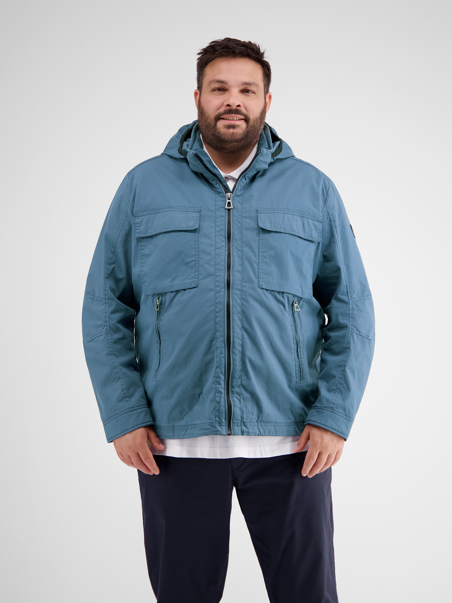 LERROS Outdoorjacke »LERROS Blouson mit abnehmbarer Kapuze«, mit Kapuze, Keine Angabe