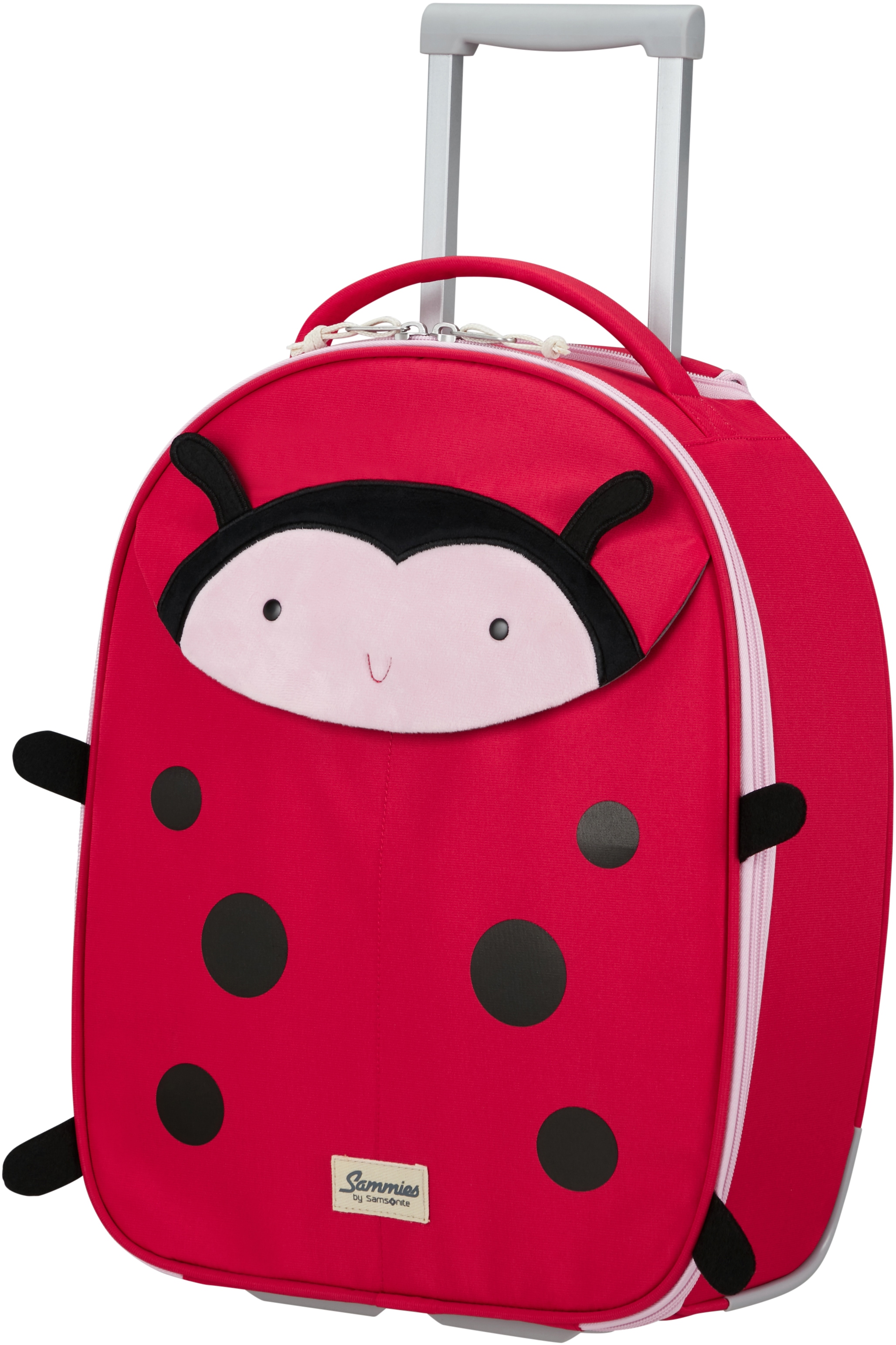 Samsonite Kinderkoffer »Happy Sammies ECO, Ladybug Lally«, 2 Rollen, Kinderreisekoffer Kindertrolley Handgepäck Weichschalenkoffer