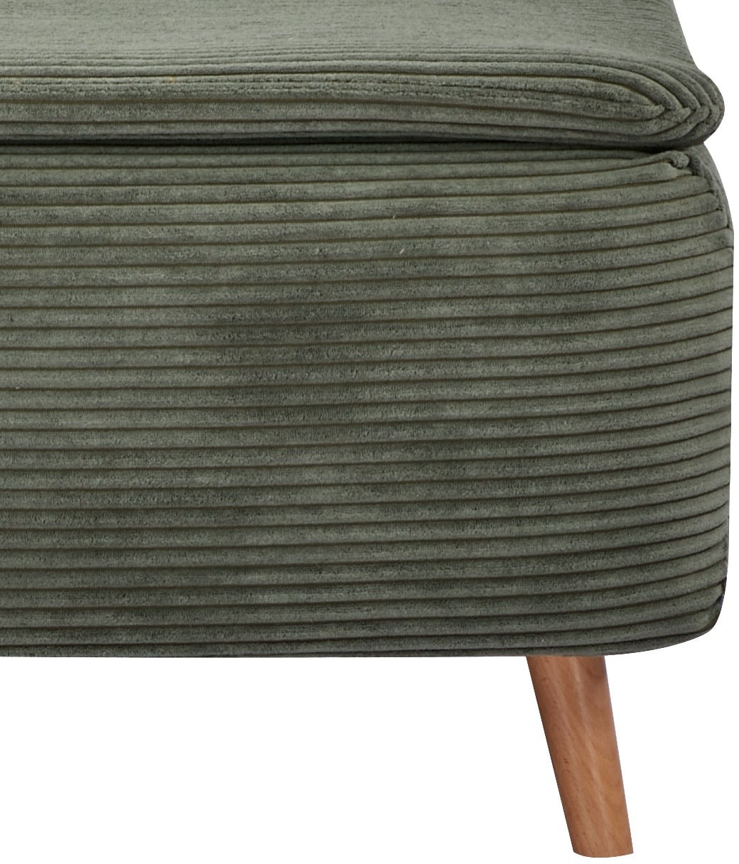 INOSIGN Sessel »AINSLEY«, wandelbar zum Gästebett, Schlafsofa, Webstoff u. Cord-Bezug