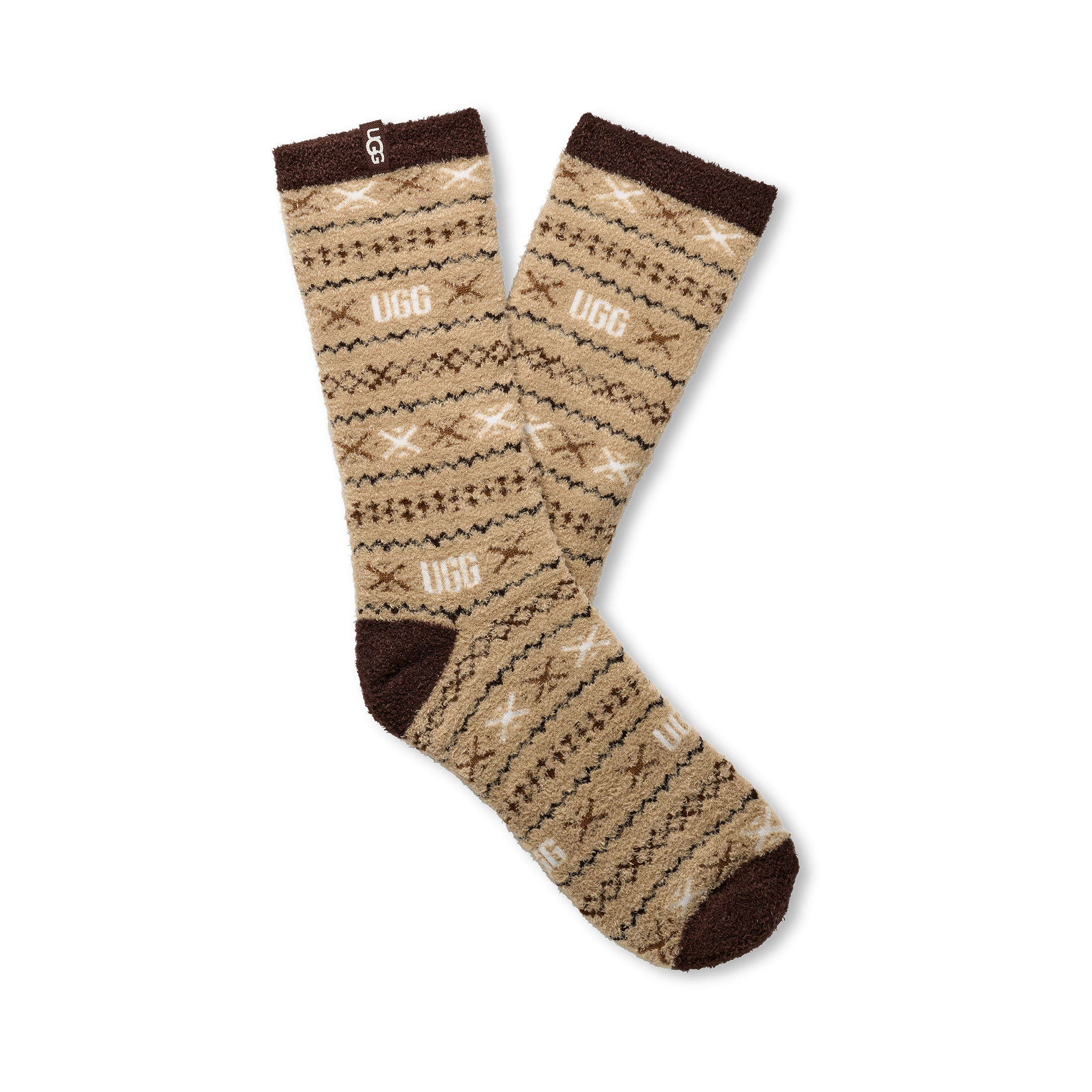 UGG Kuschelsocken »Leslie Graphic Crew Sock«, (1 Paar), Regular fit