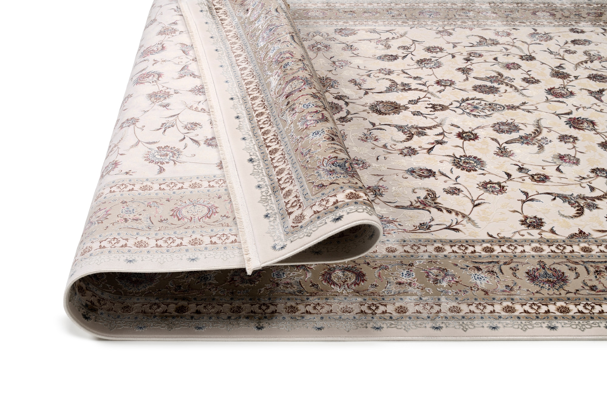 OCI DIE TEPPICHMARKE Teppich »MYSTIC HERITAGE« rechteckig 7 mm Höhe florale Muster in 3D-Optik, maschinell gewebt, Viskose