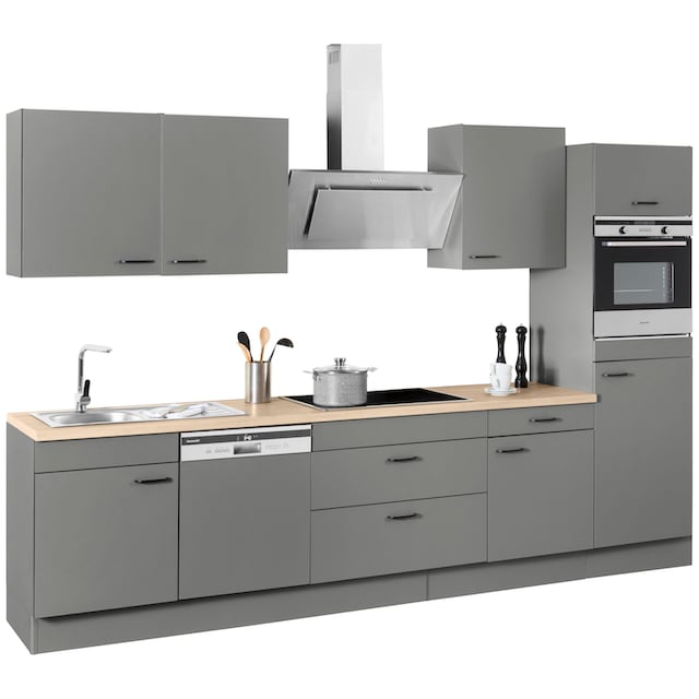 OPTIFIT Küchenzeile »Elga«, Premium-Küche, Soft-Close-Funktion, großen  Vollauszügen, Breite 330 cm im OTTO Online Shop