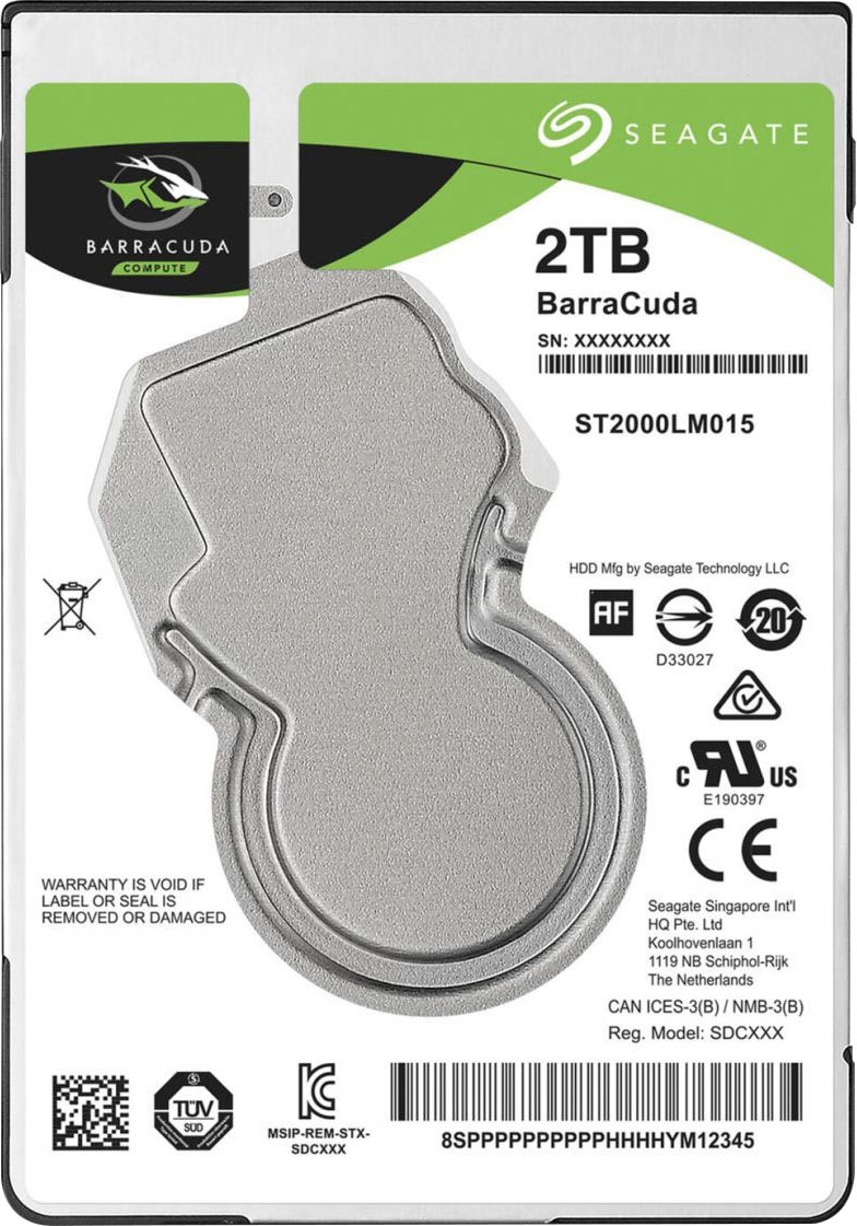 Seagate interne HDD-Festplatte »BarraCuda 2.5«, 2,5 Zoll, 2TB, Sata3, Cache 128MB kaufen