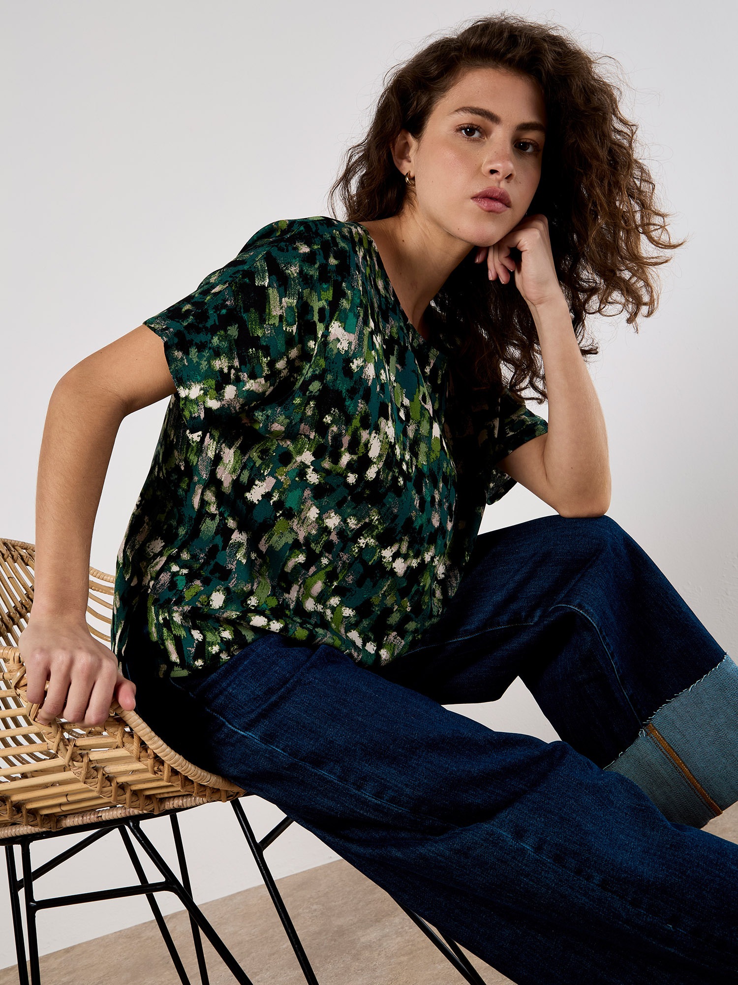 Apricot Shirttop »Top« mit Seitenschlitz