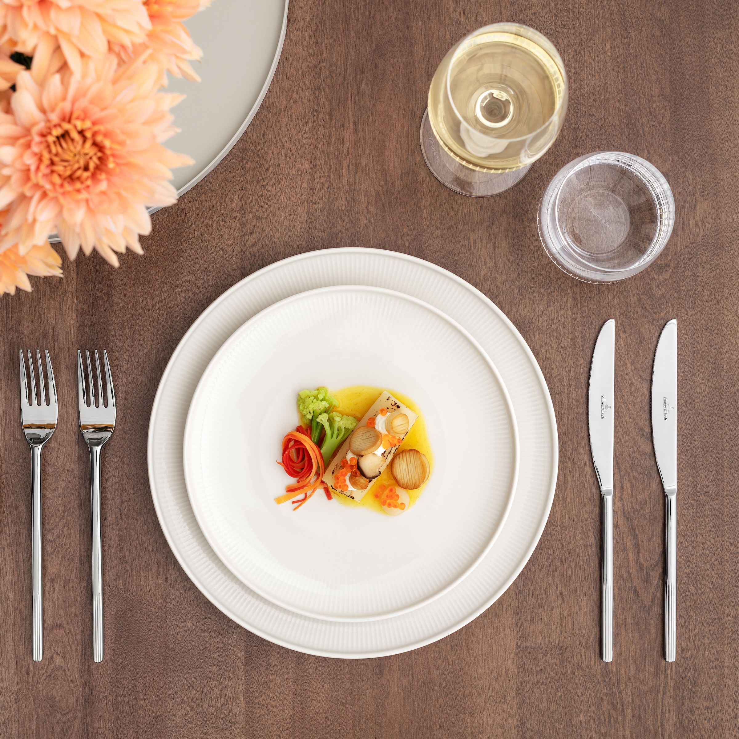 Villeroy & Boch Besteck-Set »Afina Besteckset« Gefertigt aus hochglanzpoliertem Edelstahl