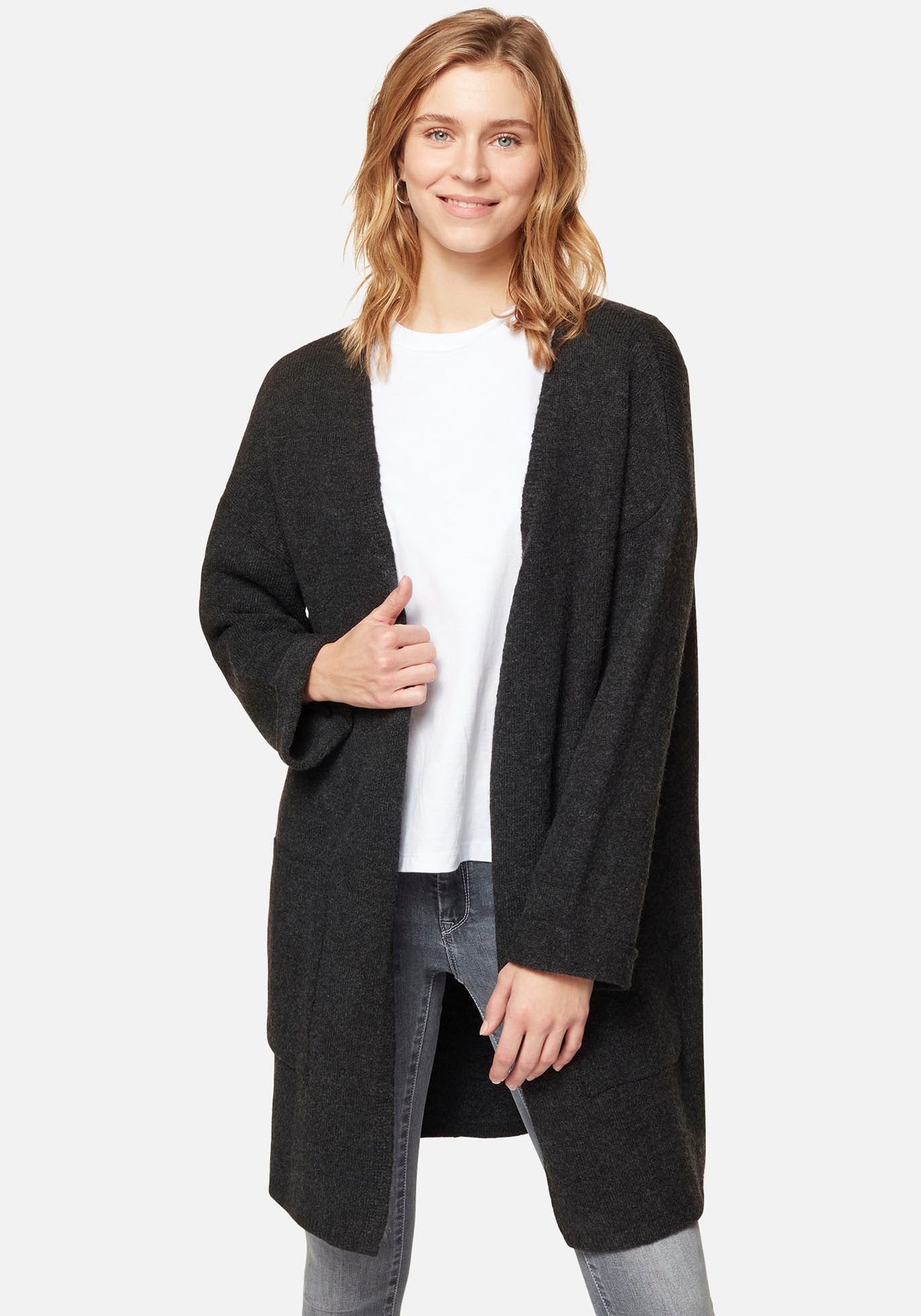 Mavi Cardigan »STRIPE CARDIGAN«, mit großen aufgesetzten Taschen