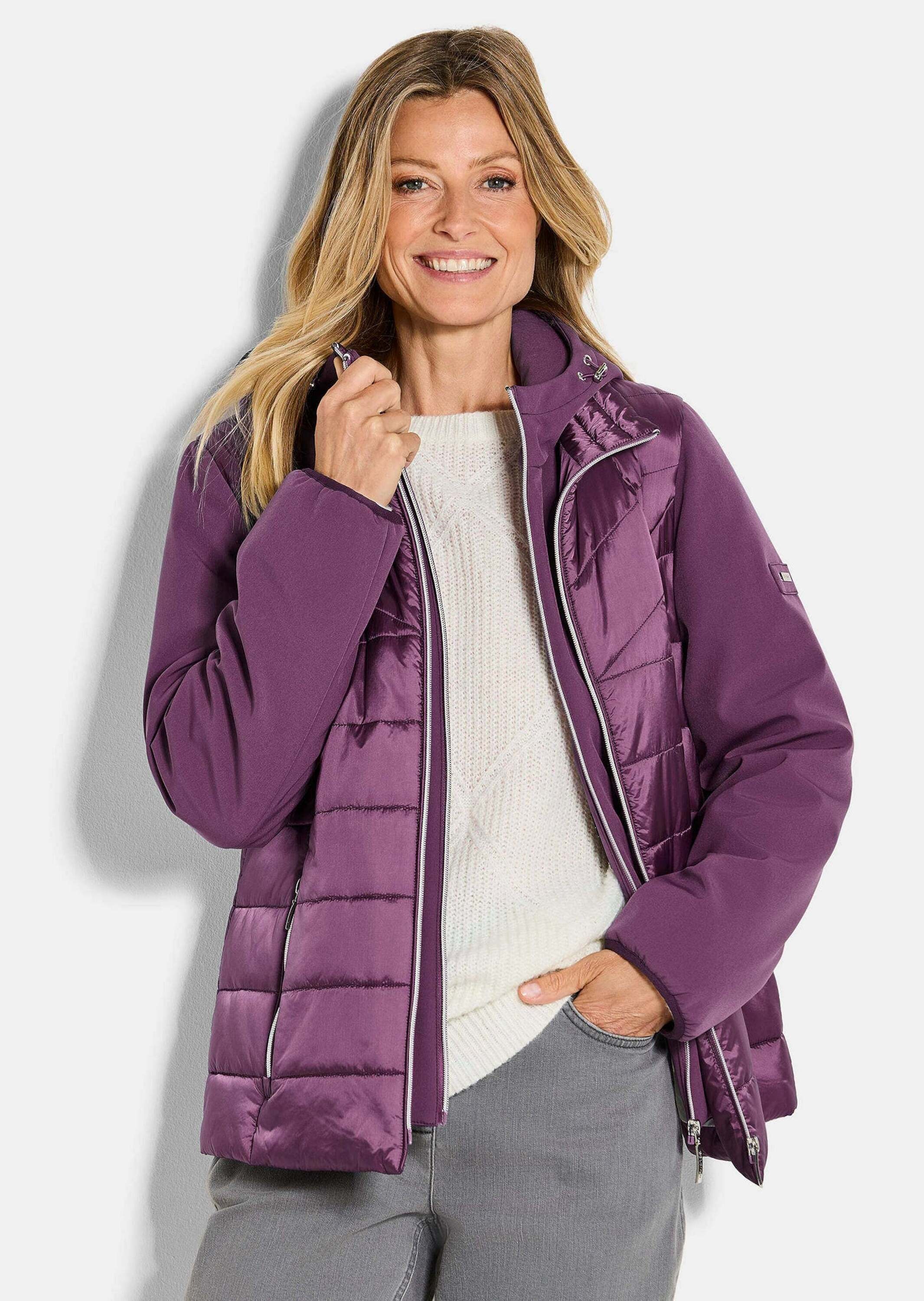 GOLDNER Kurzjacke »Steppjacke mit Ärmeln aus Softshell«