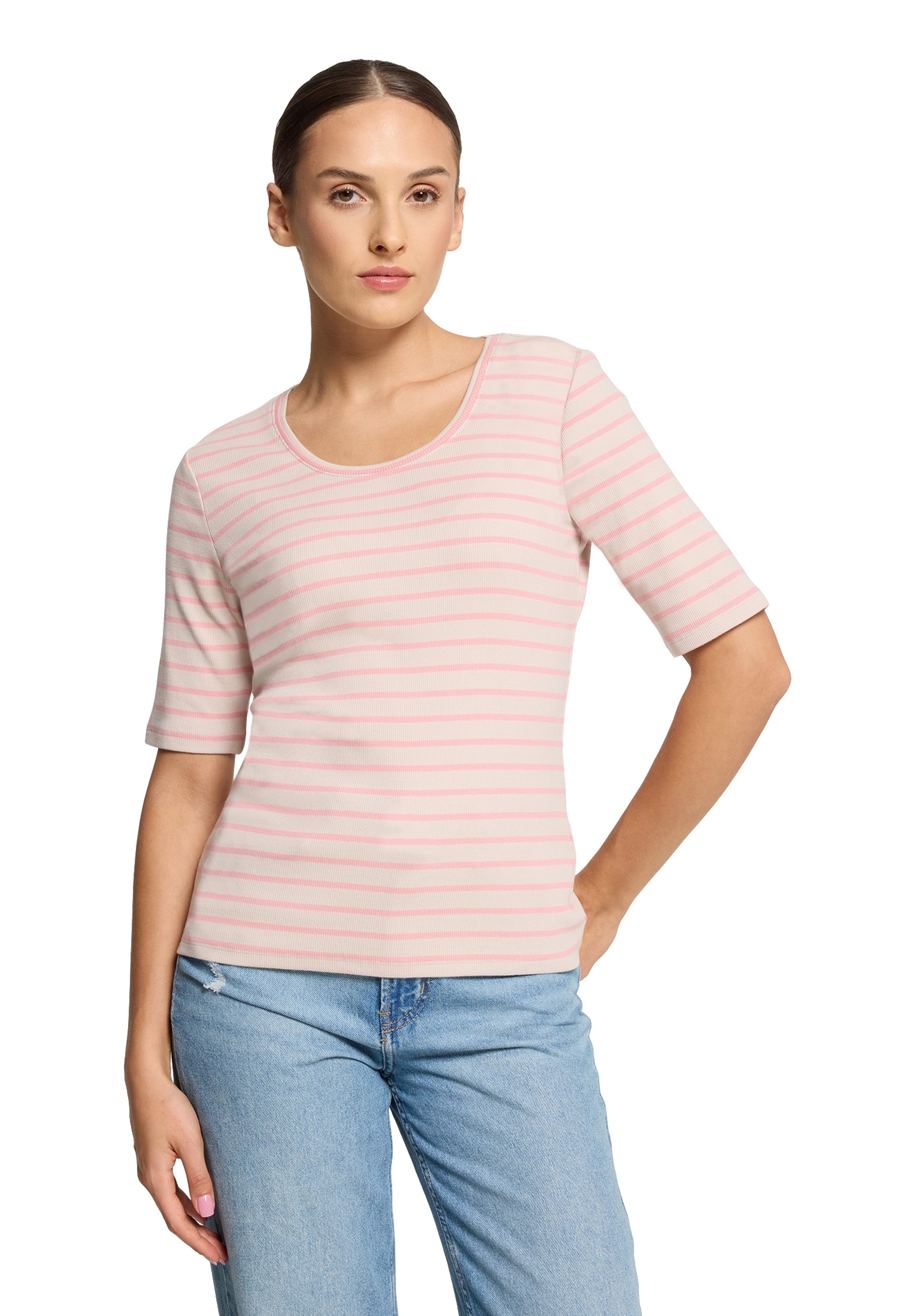 Betty Barclay T-Shirt »Basic Shirt mit Rippenstruktur«