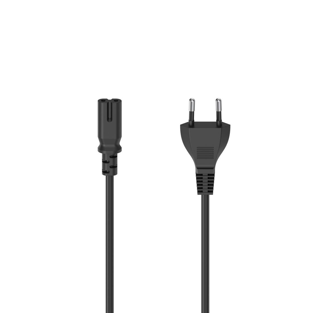 Netzkabel »Netzkabel mit Eurostecker, 2-Pin-Stecker, Doppelnut/C7, 1,5 m, Schwarz«,...