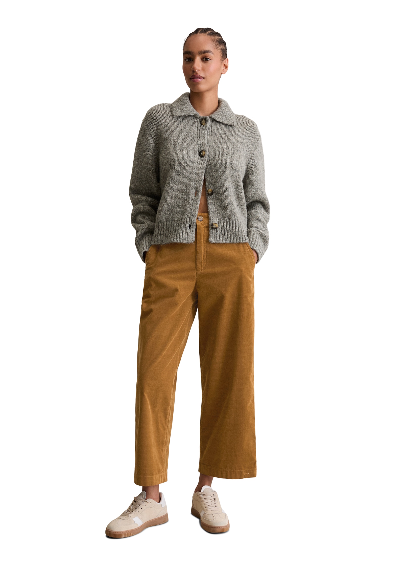 Marc O'Polo DENIM Cardigan, regular fit aus weichem Schurwolle-Mix, meliert