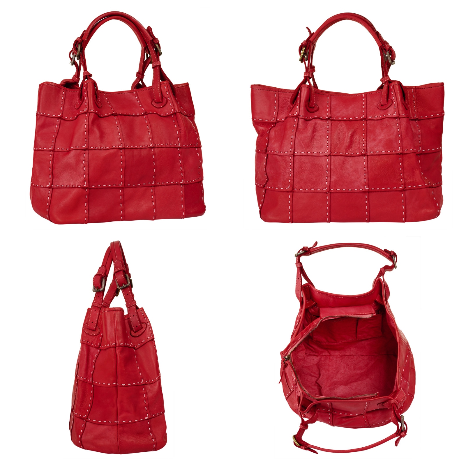 Samantha Look Shopper, echt Leder, Made in Italy