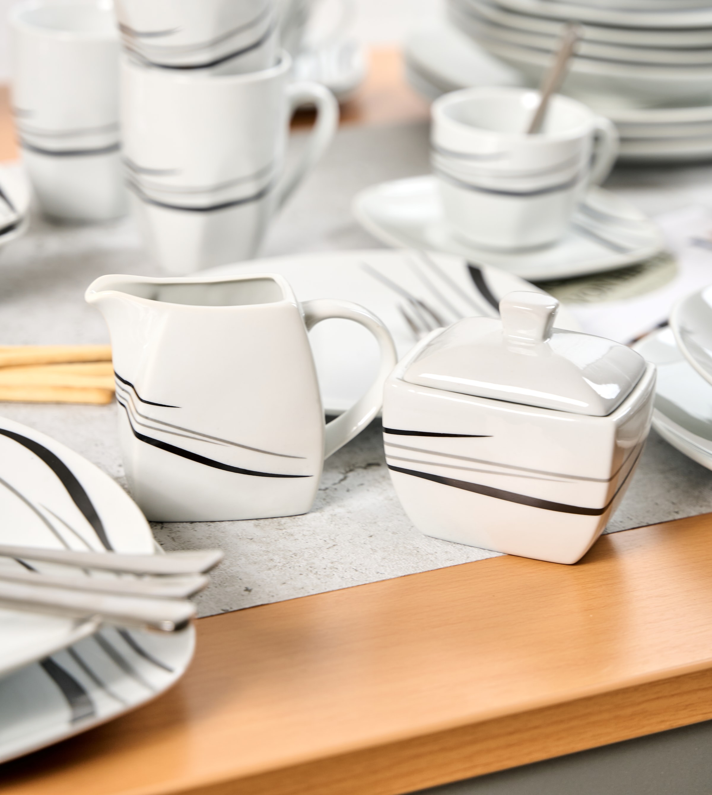 Retsch Arzberg Kombiservice »Geschirr-Set, Service Cosmos« 62 Teile, für 6 Personen