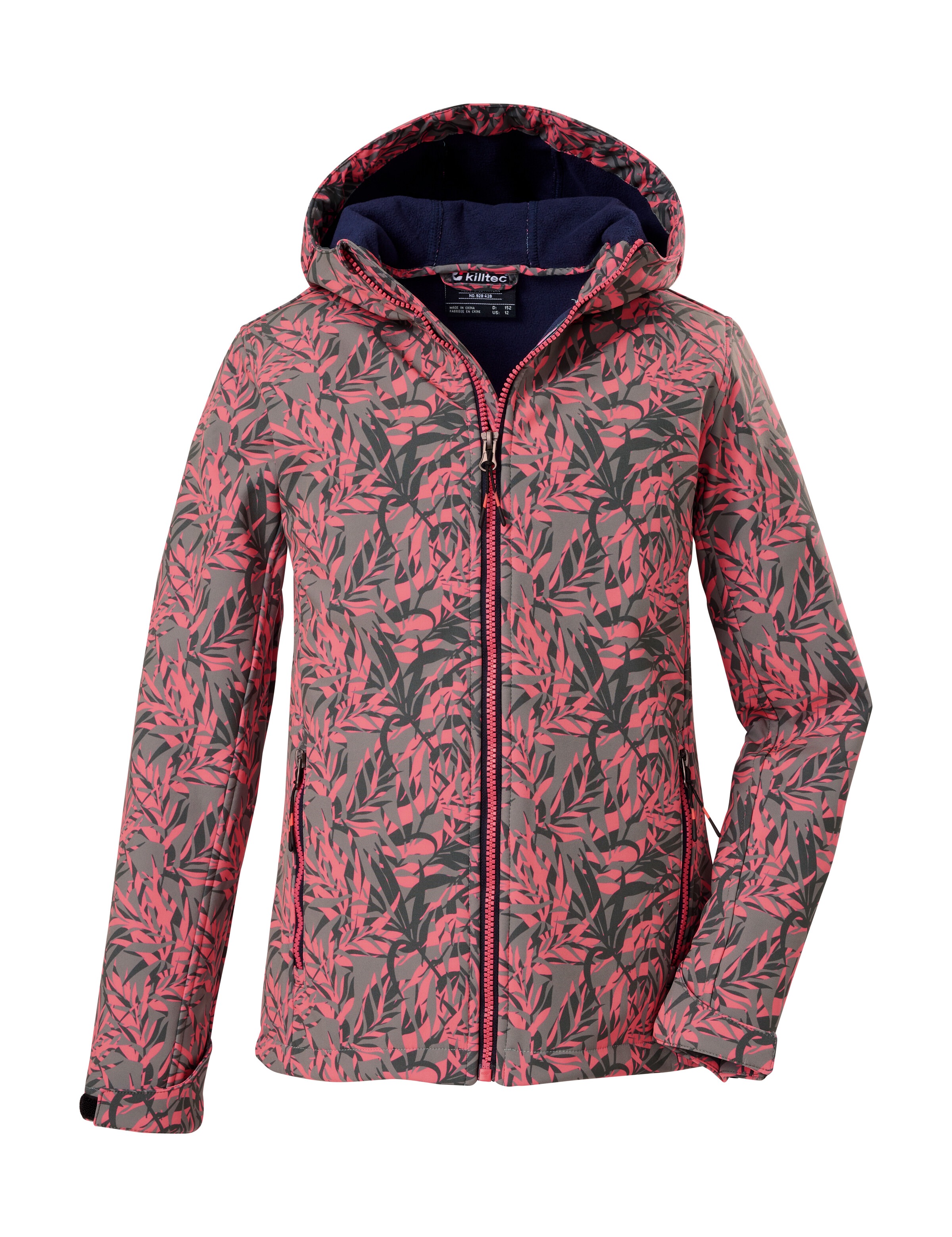 Killtec Softshelljacke »Mädchen Softshelljacke Print«, Wasserdicht, windabweisend, atmungsaktiv, modischer Print, PFAS-frei